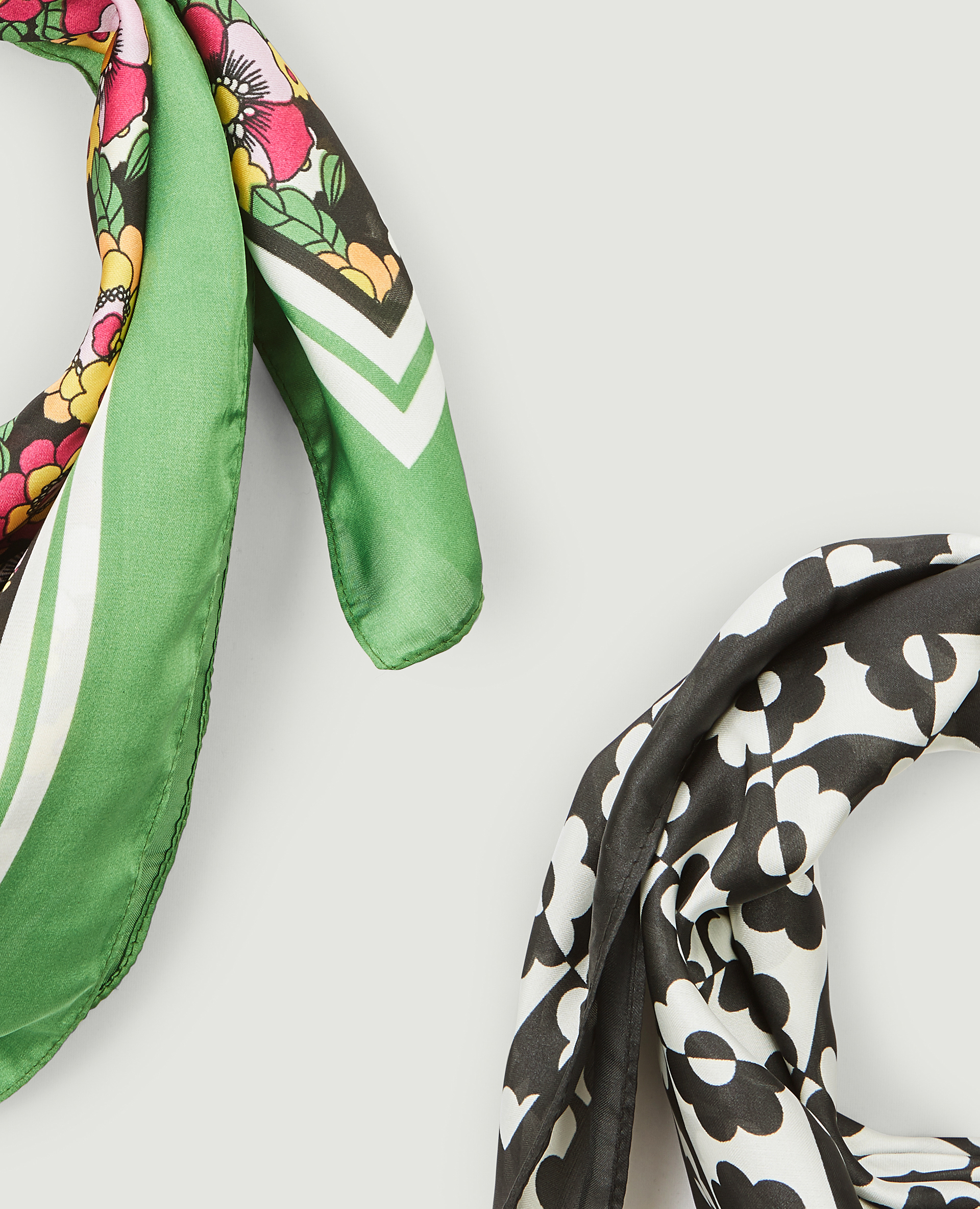 Lot de 2 foulards imprimés noir - Pimkie