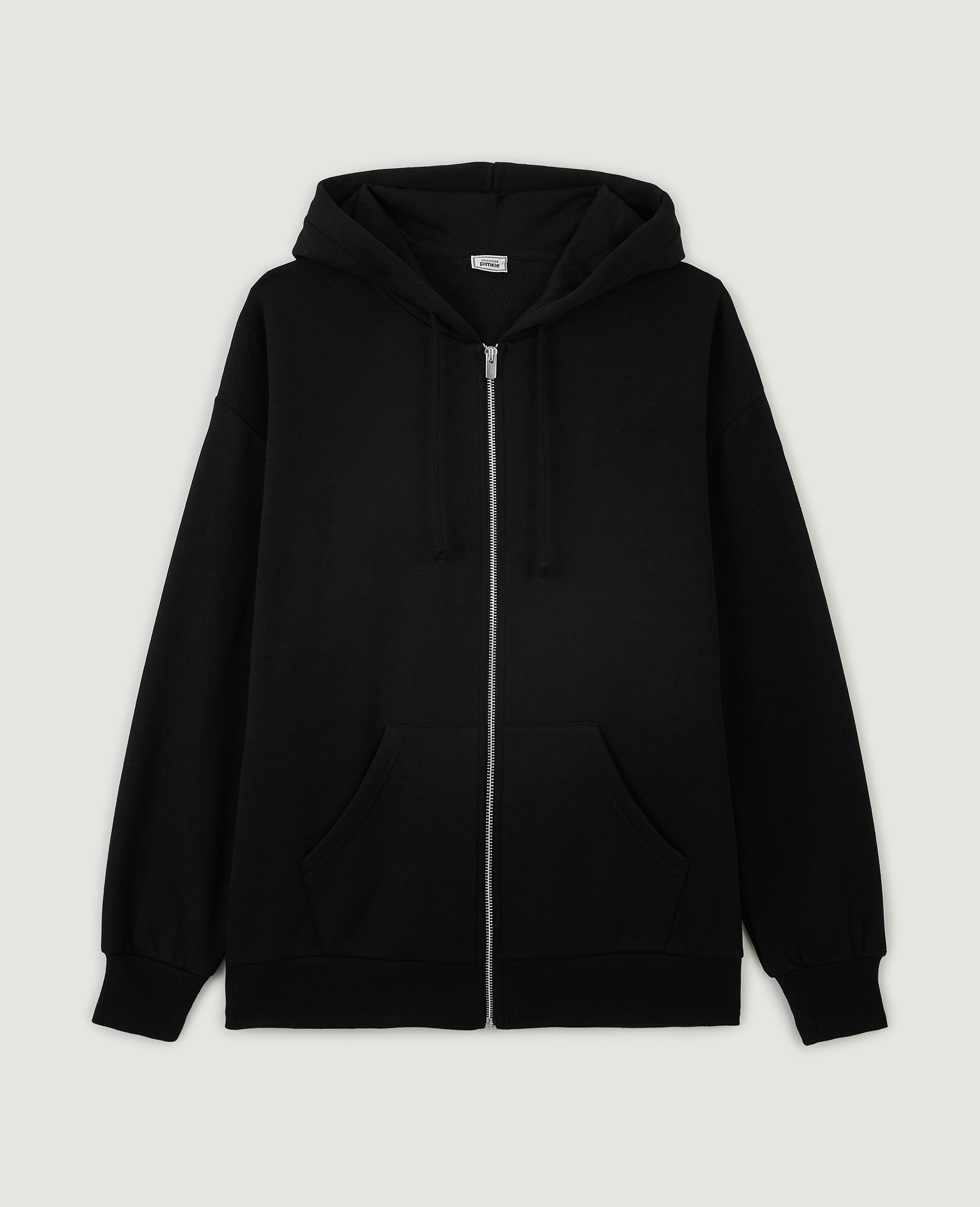 Sweat zippé oversize avec capuche noir - Pimkie