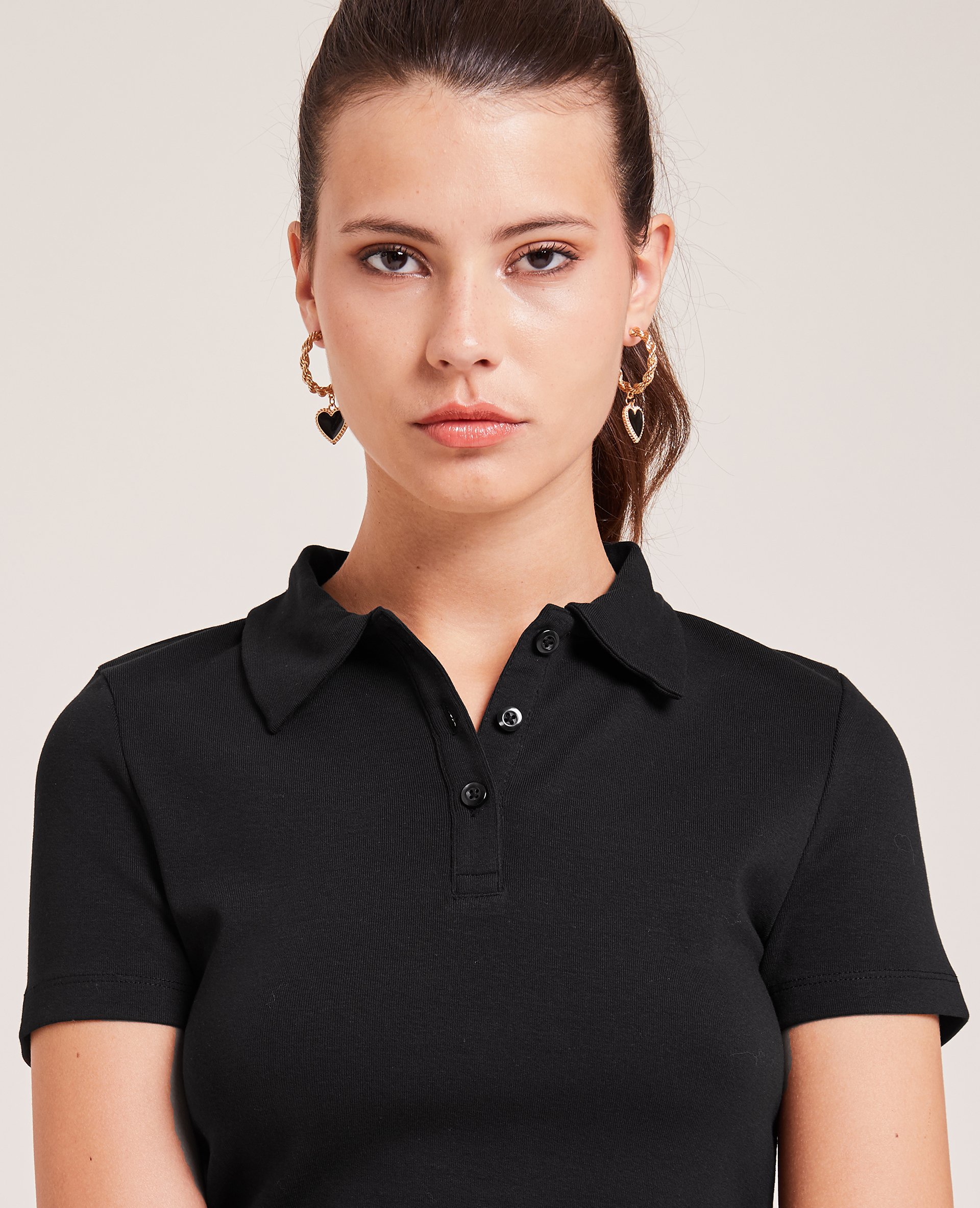 Top forme polo noir - Pimkie