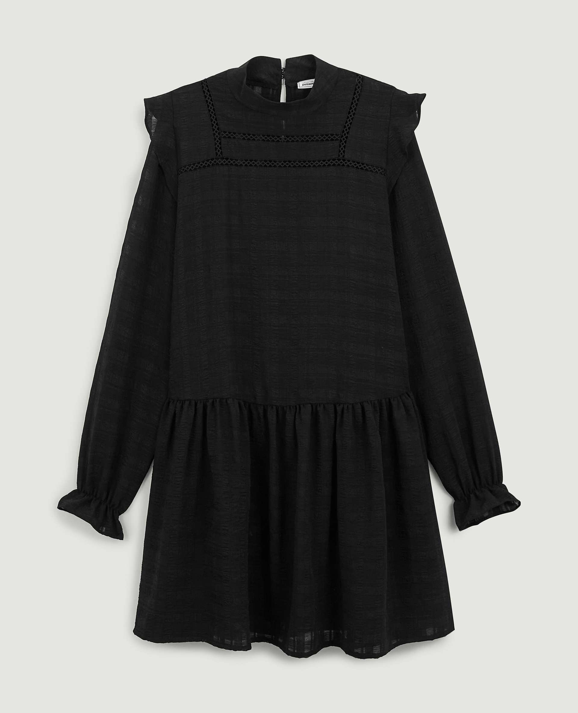 Robe housse détails brodés noir - Pimkie