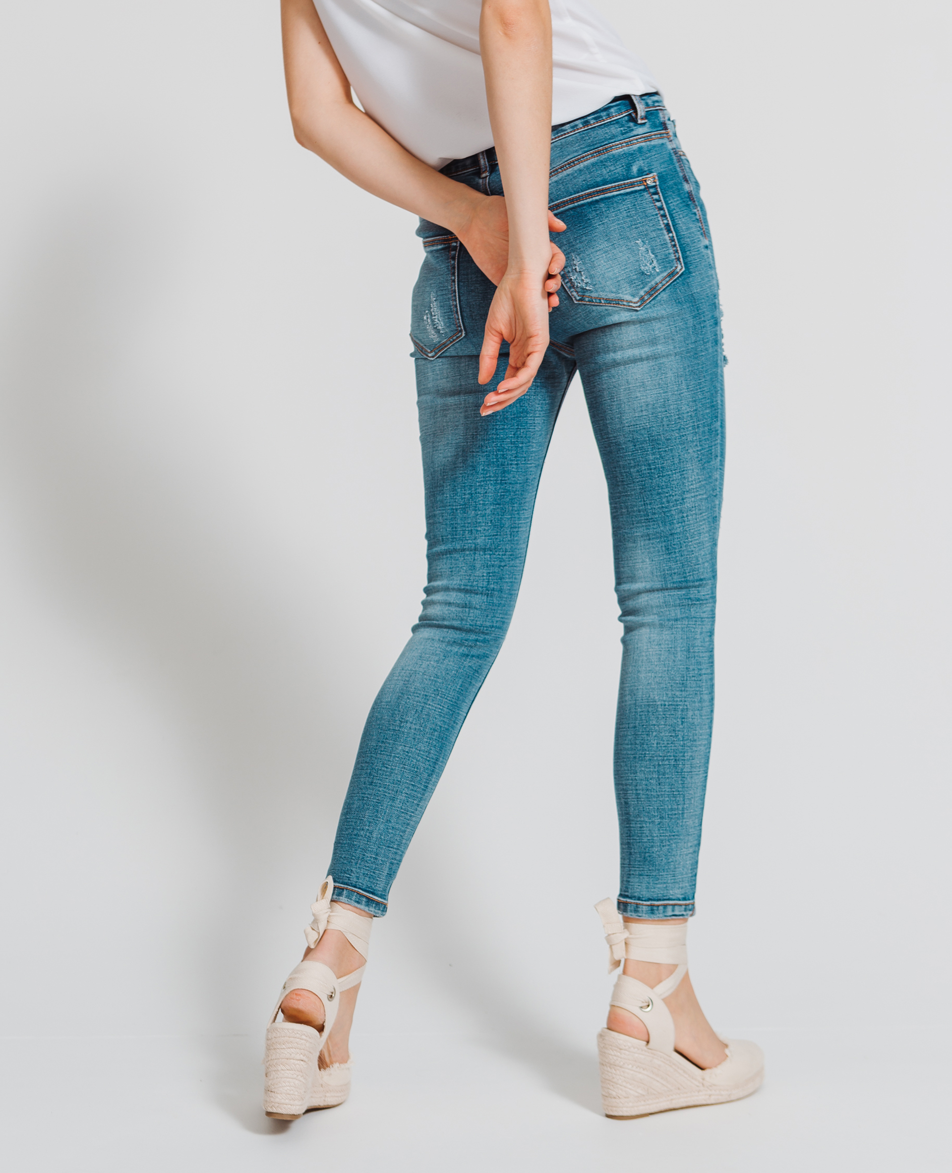 Jean skinny taille haute bleu - Pimkie