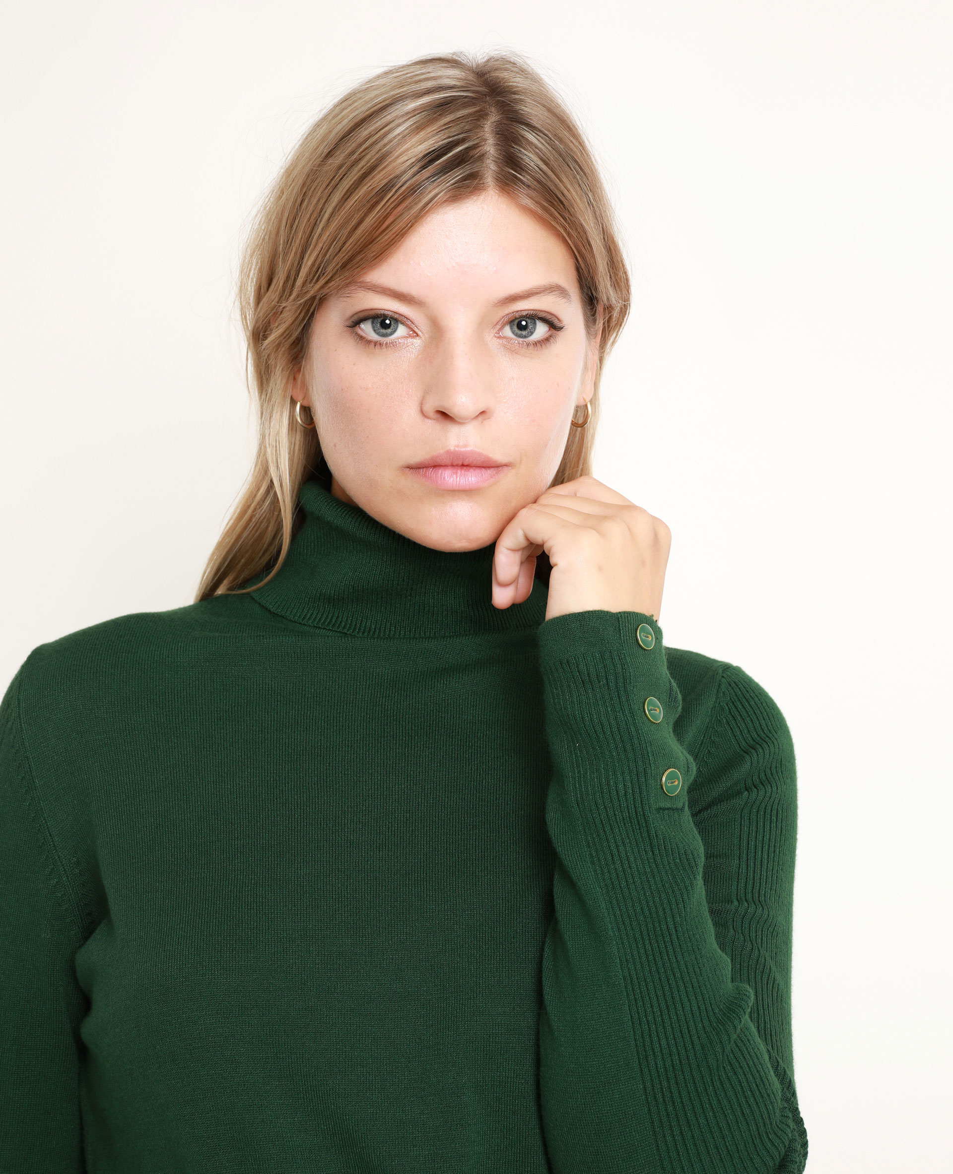 Col outlet roule vert