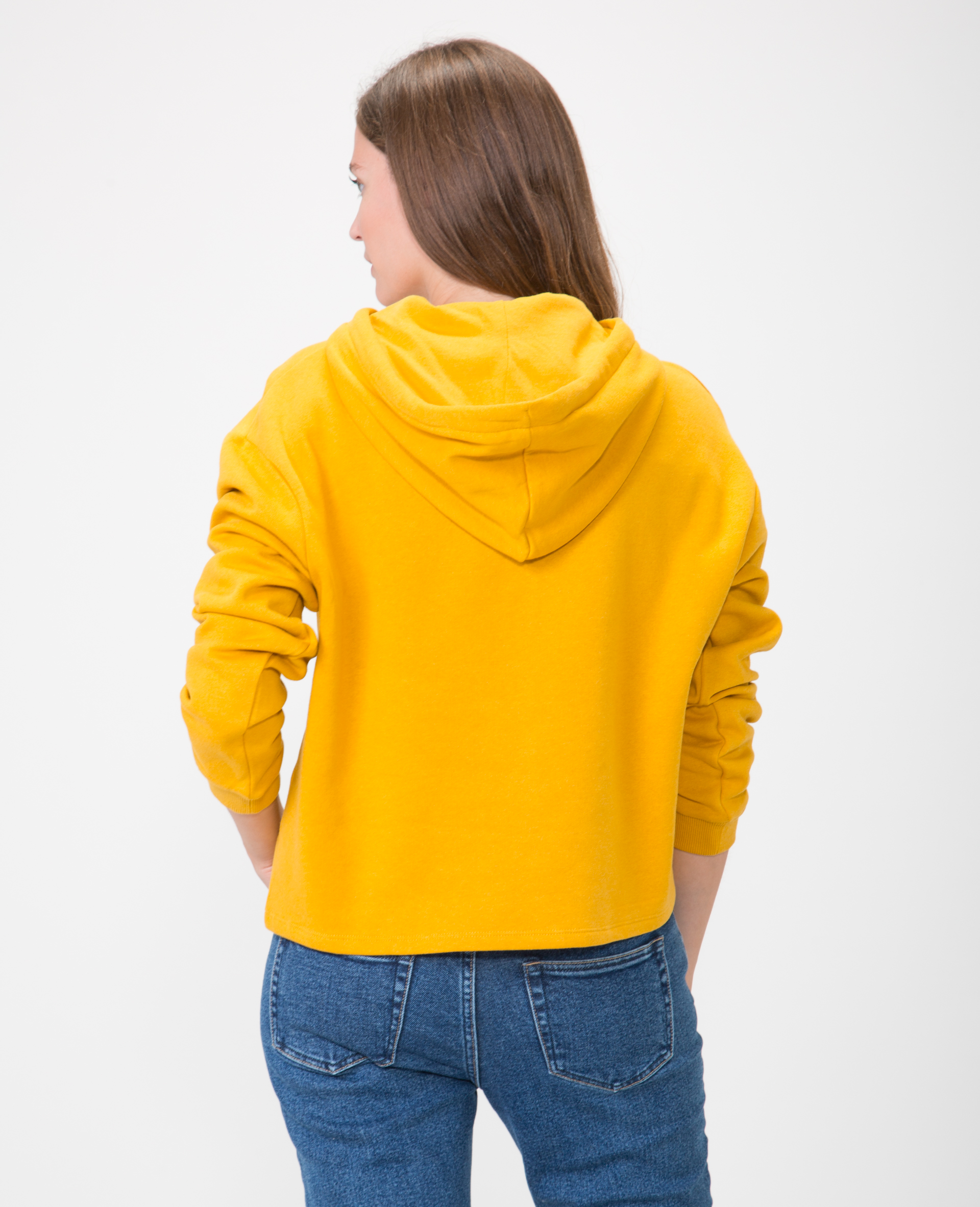 Sweat court jaune ocre - Pimkie