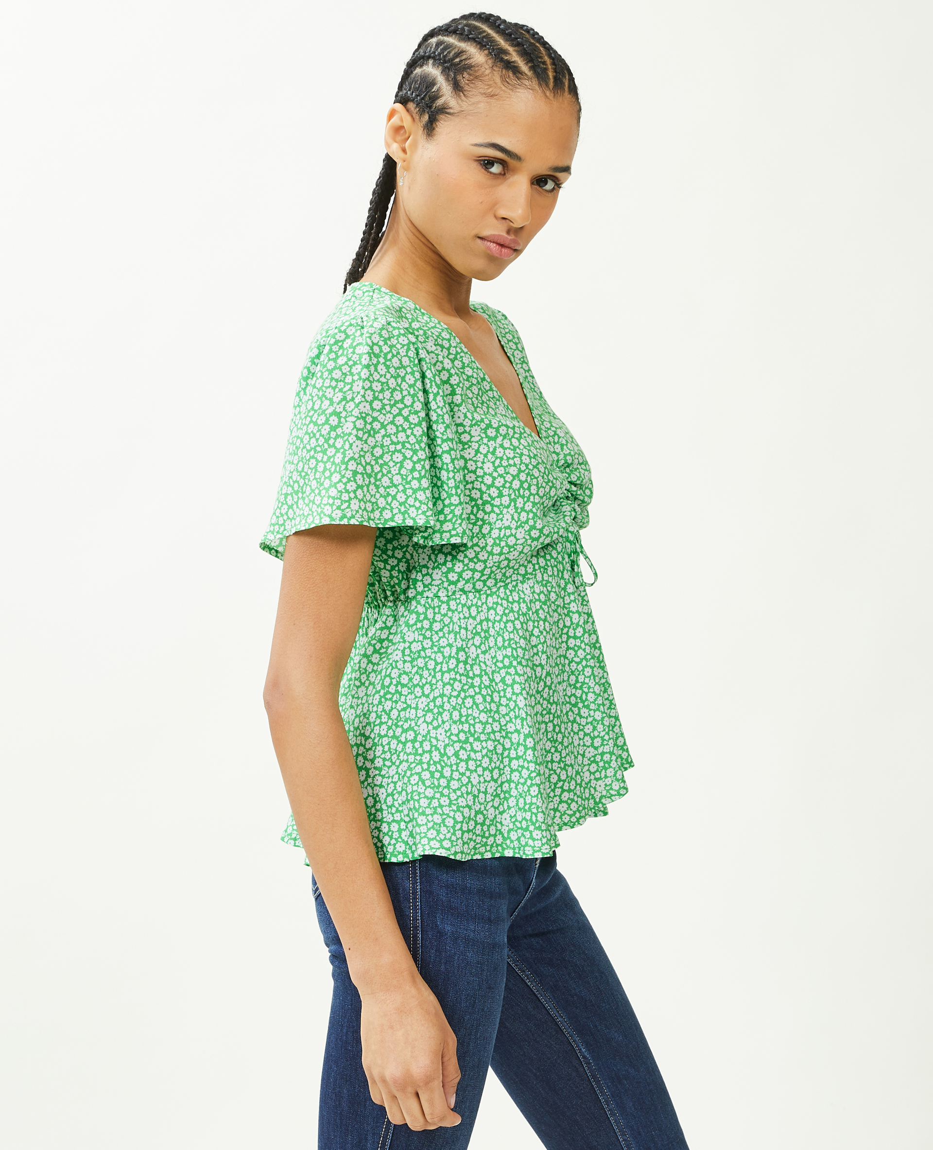Top en tissu fluide noir - Pimkie