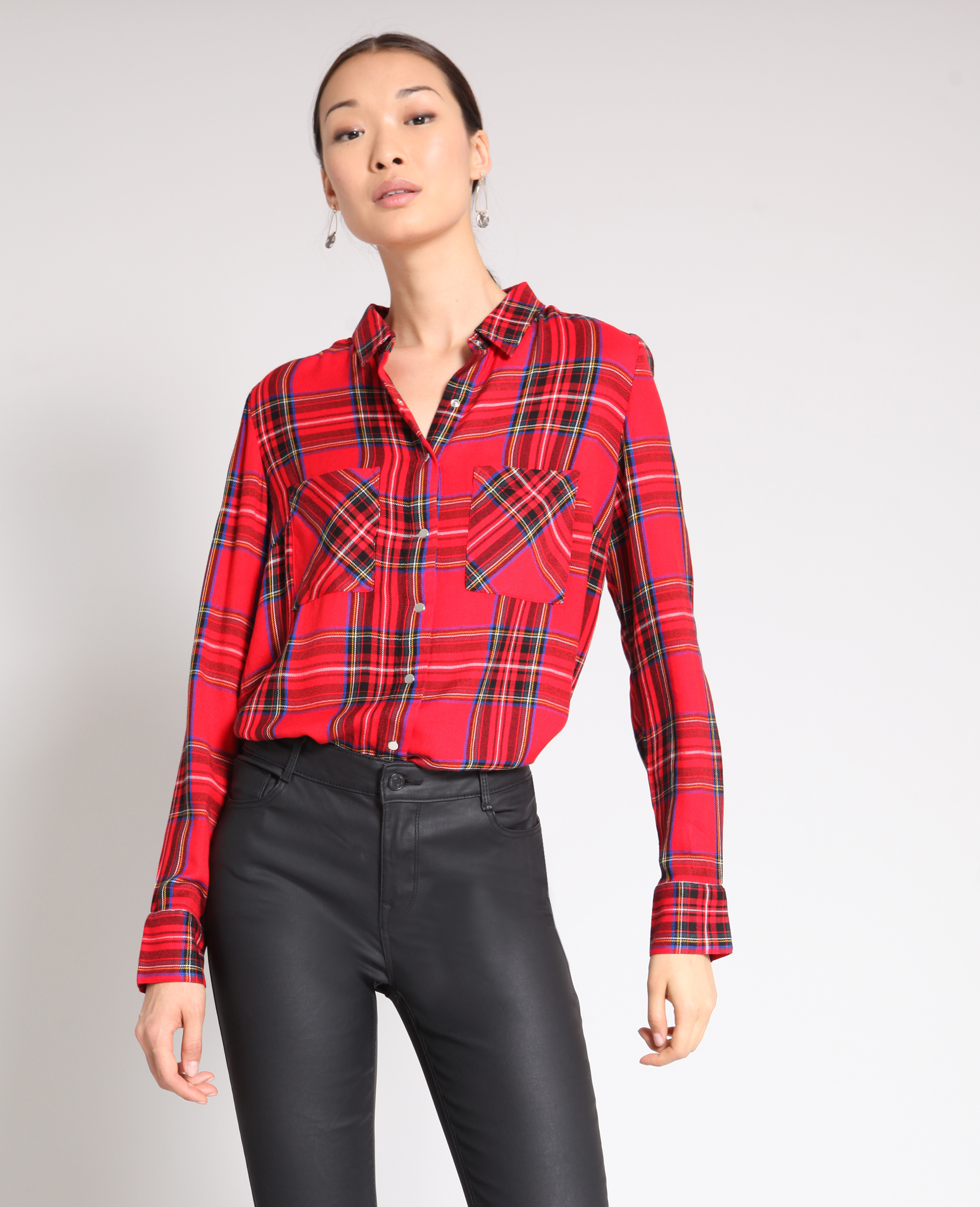 Chemise a carreaux Pimkie
