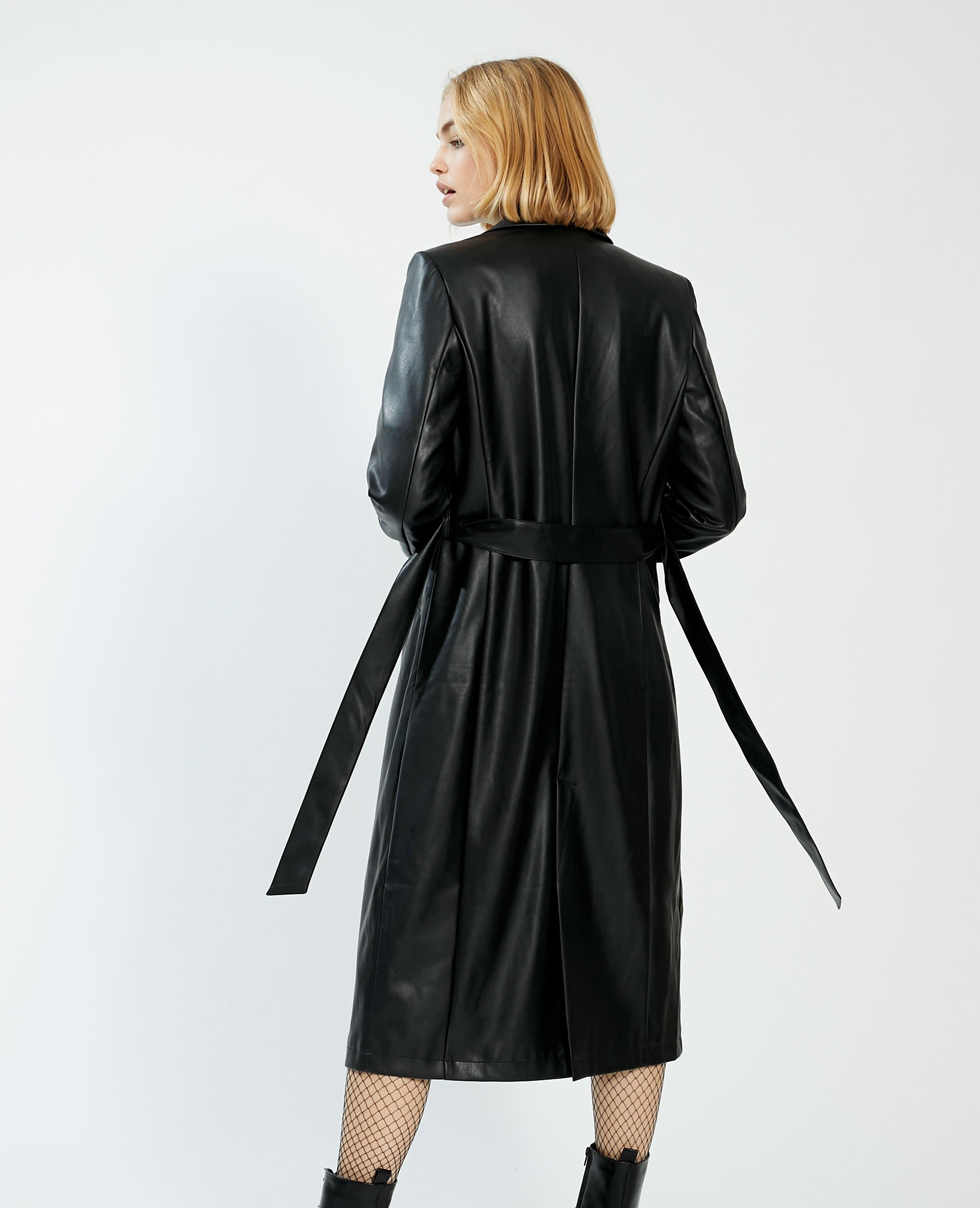 manteau femme imitation cuir