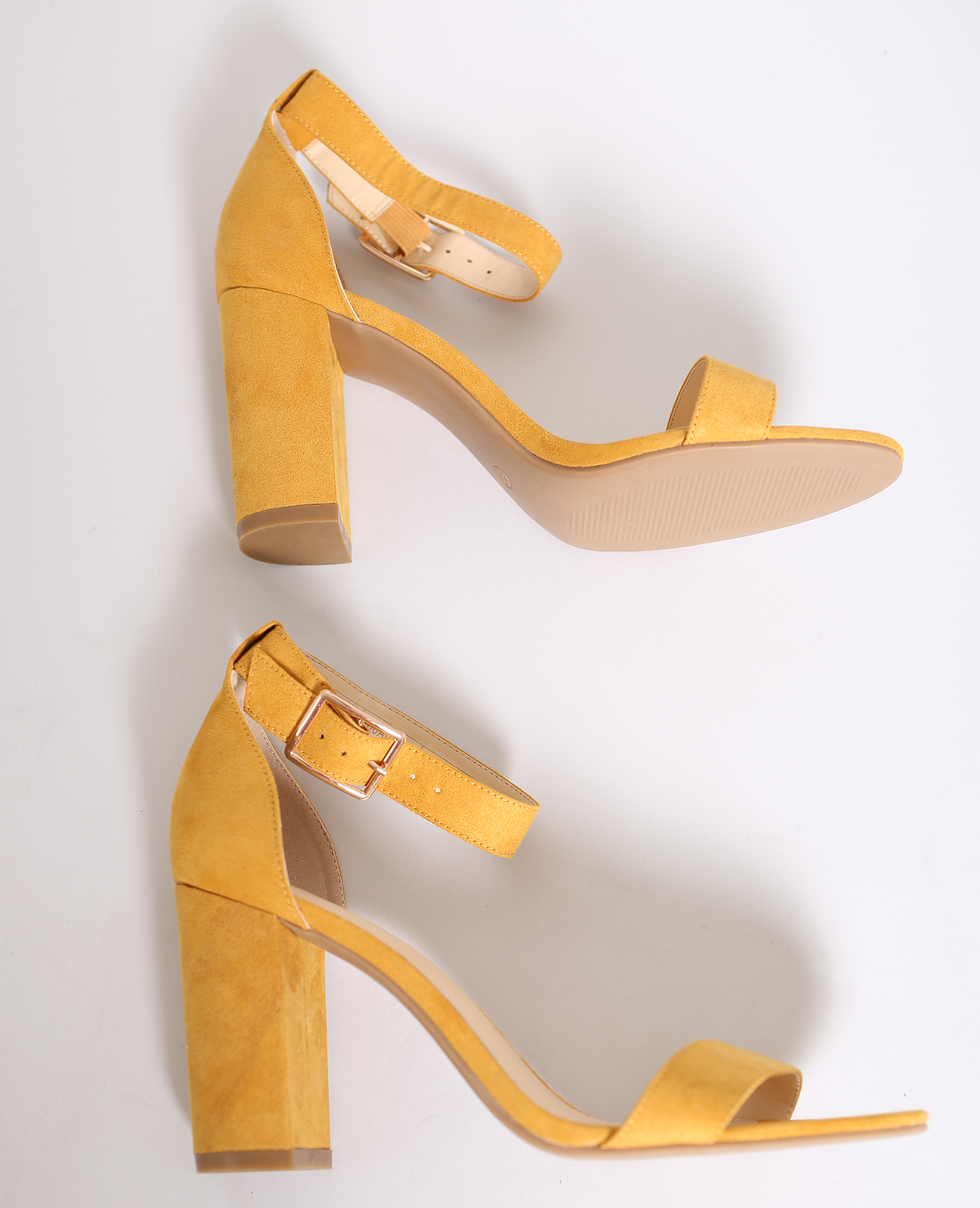 sandales talons orange