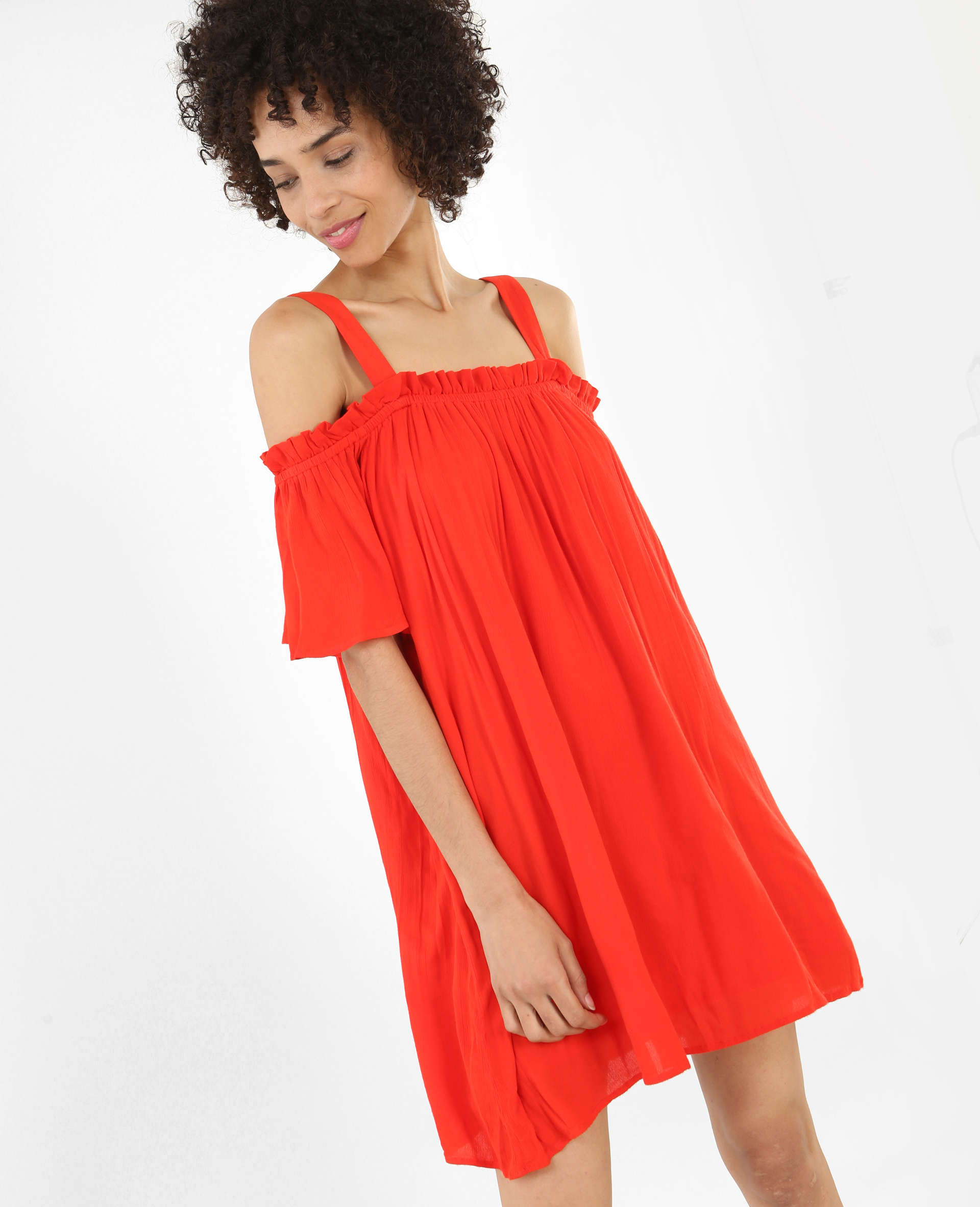 Robe store ample rouge
