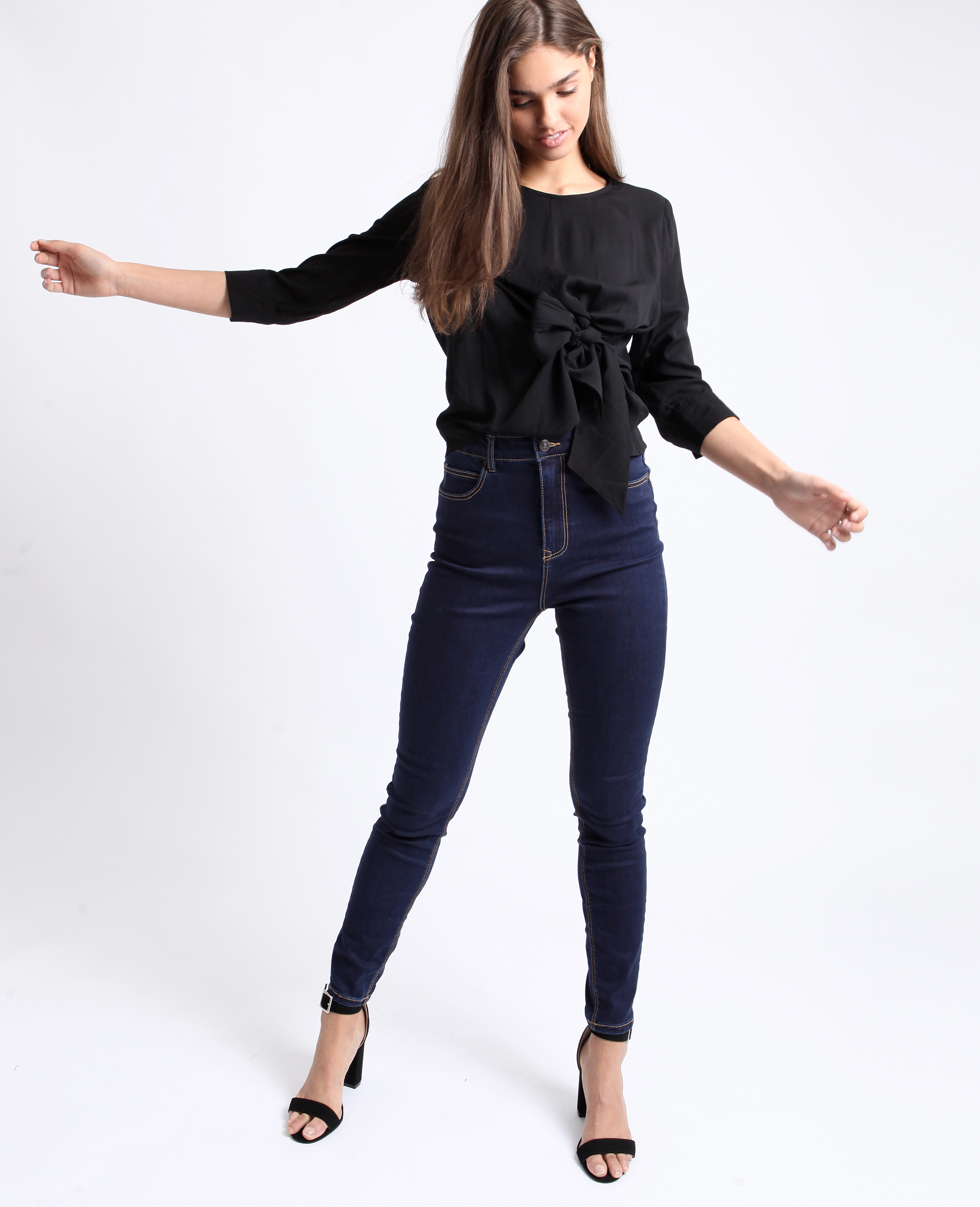 Blouse unie noir - Pimkie