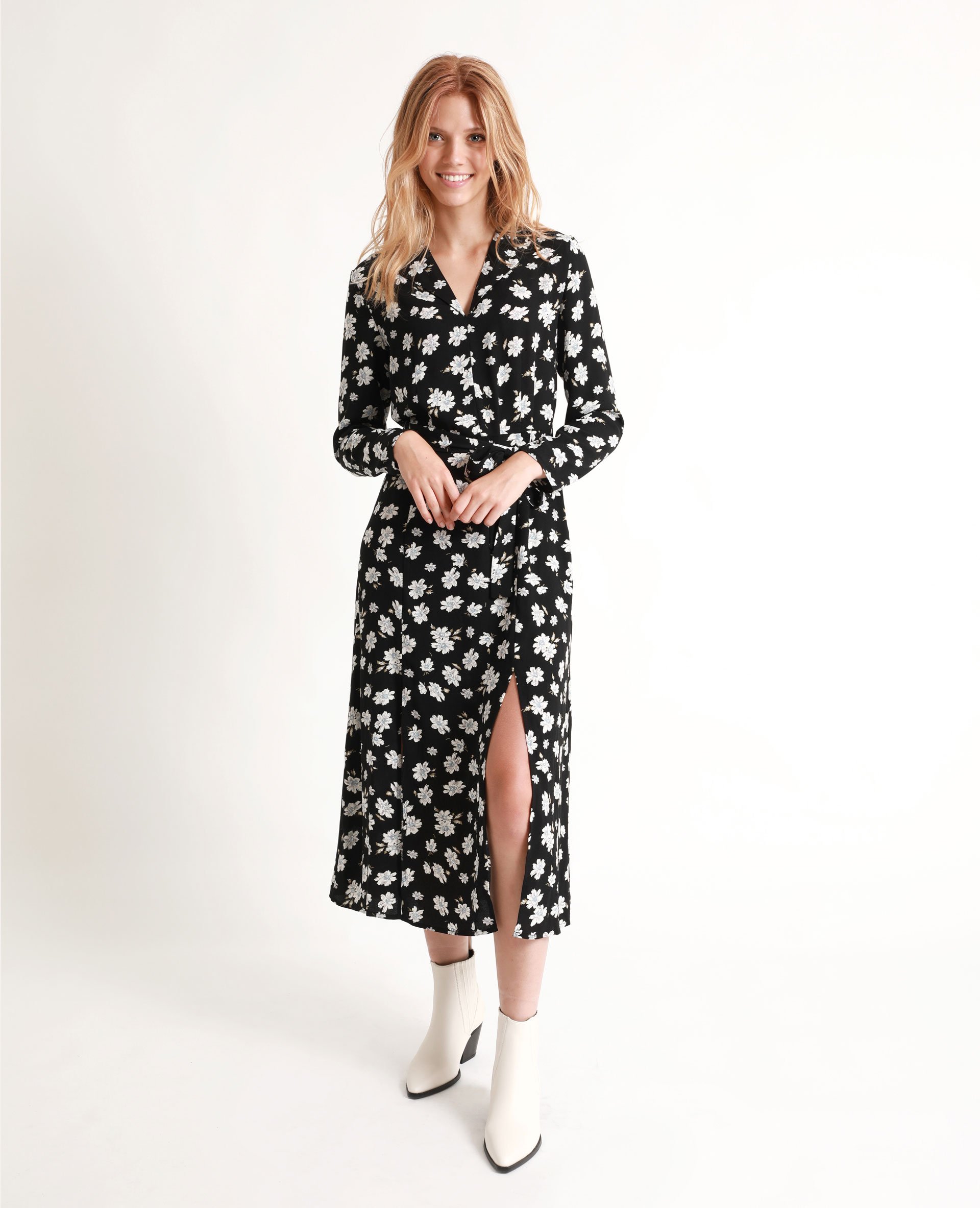Robe longue fleurie