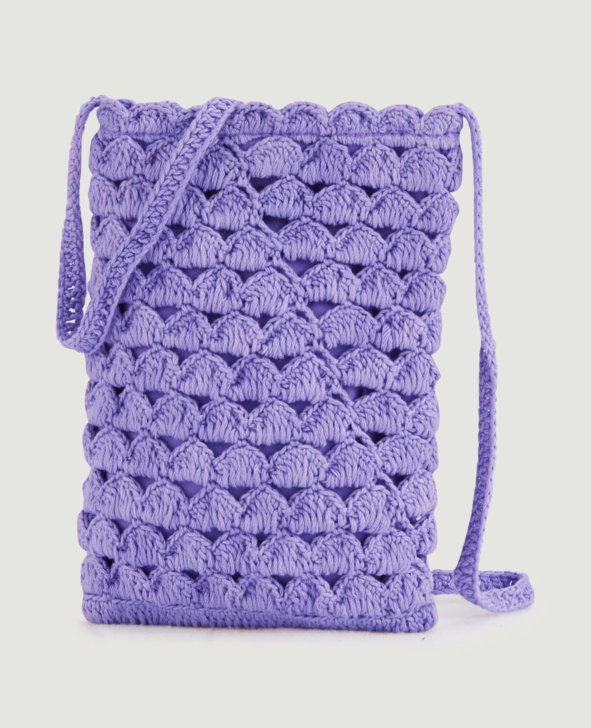 Pochette en crochet violet - Pimkie