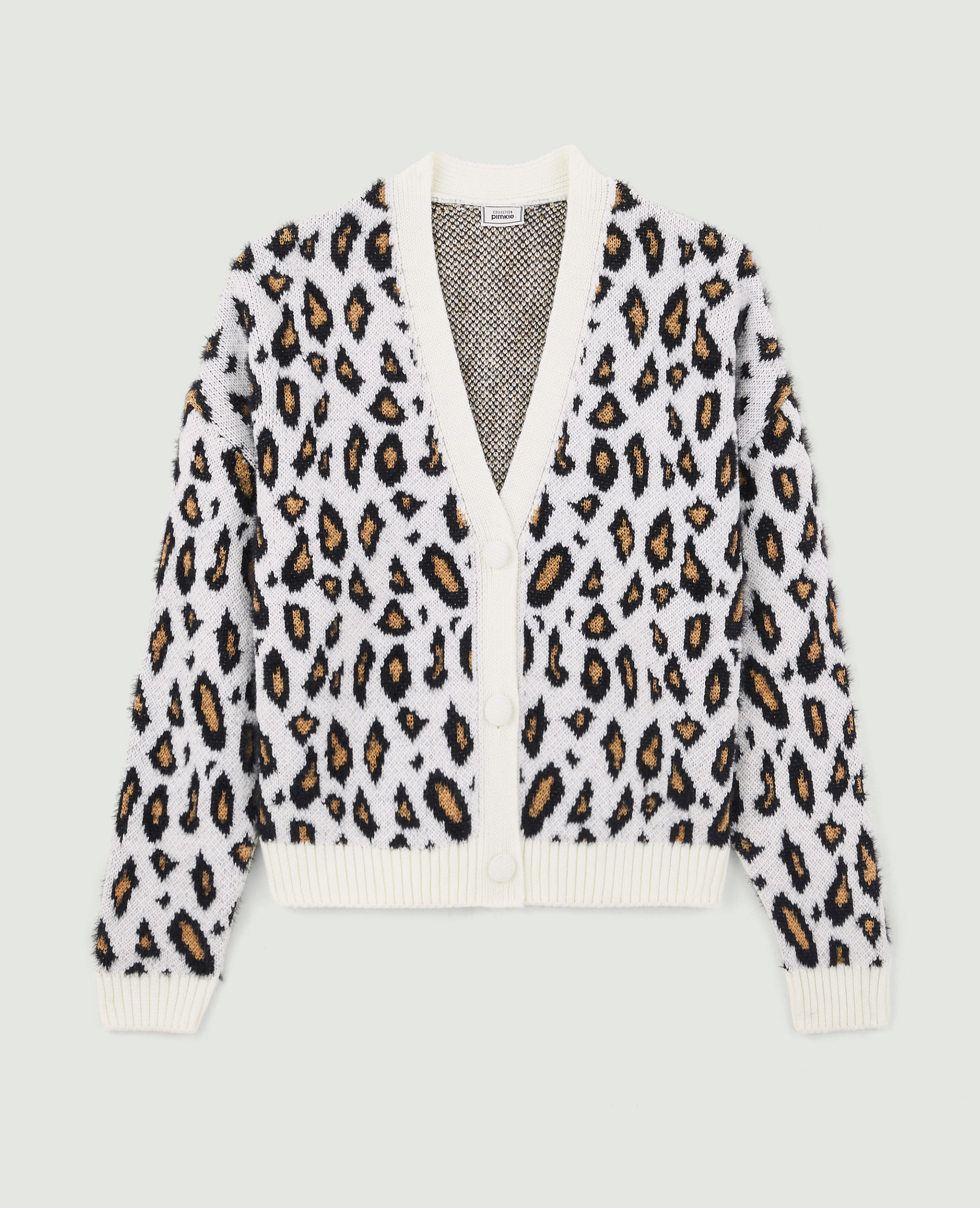 Gilet motif léopard poilu blanc - Pimkie