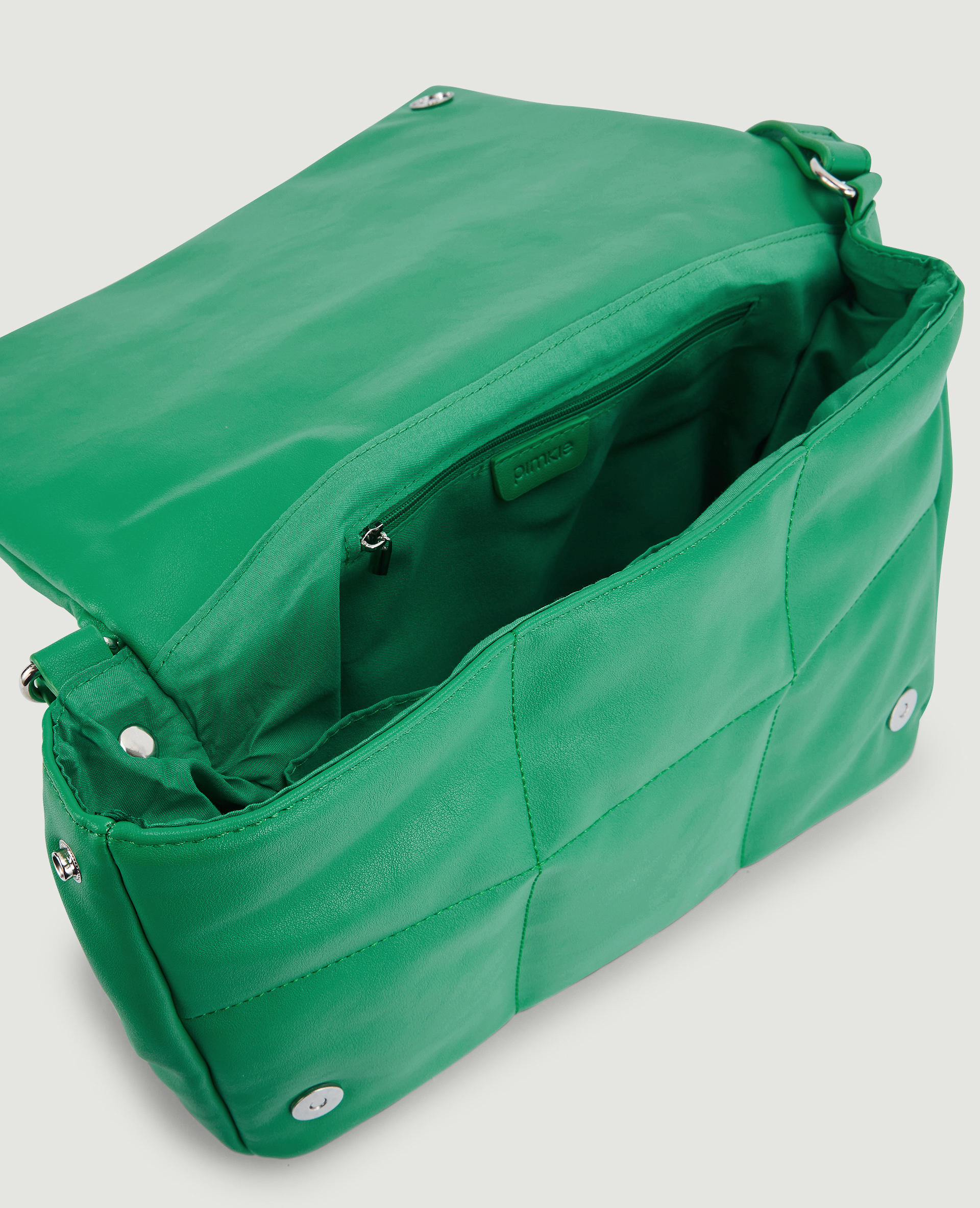 Grand sac matelassé vert - Pimkie