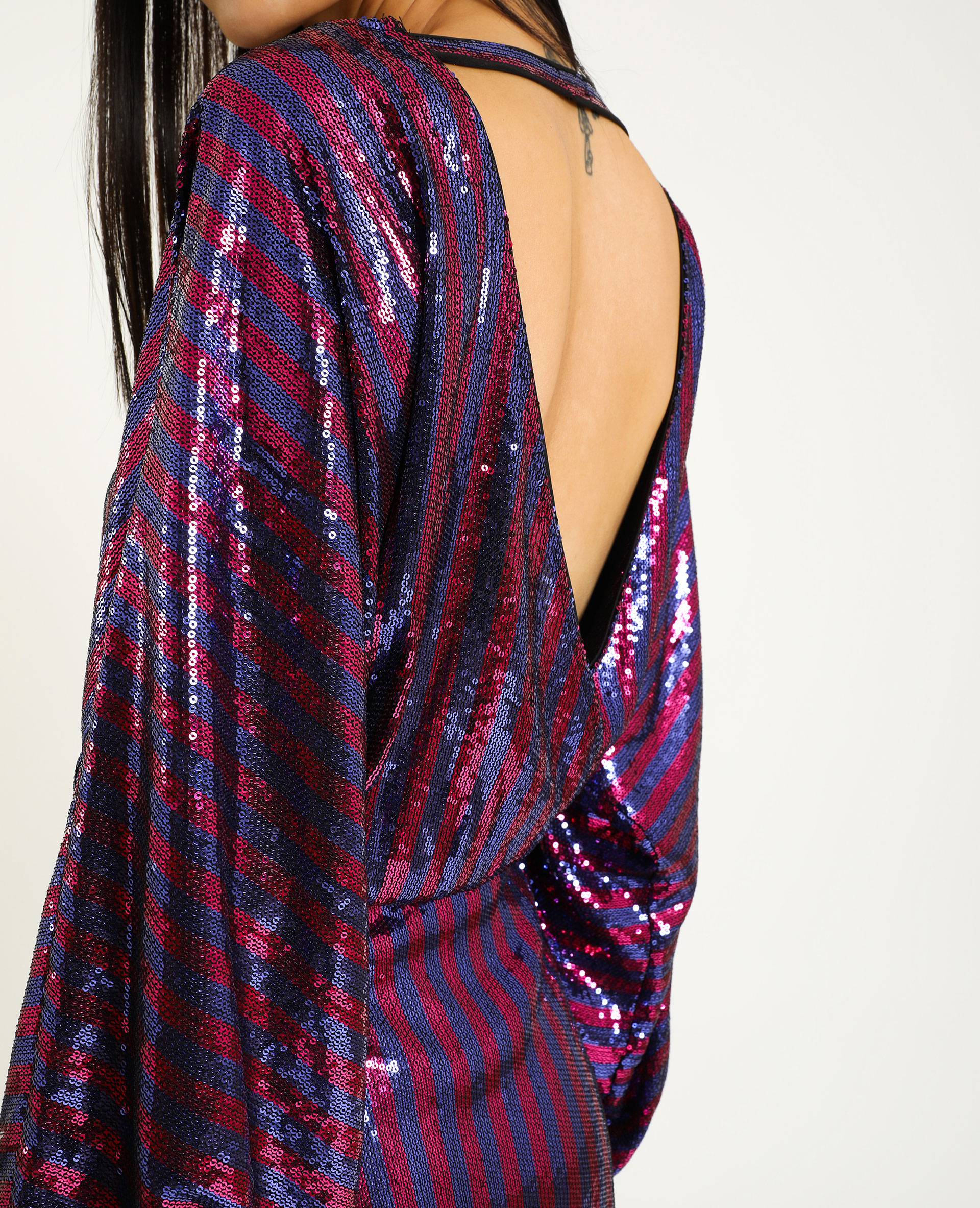 robe a sequin rose