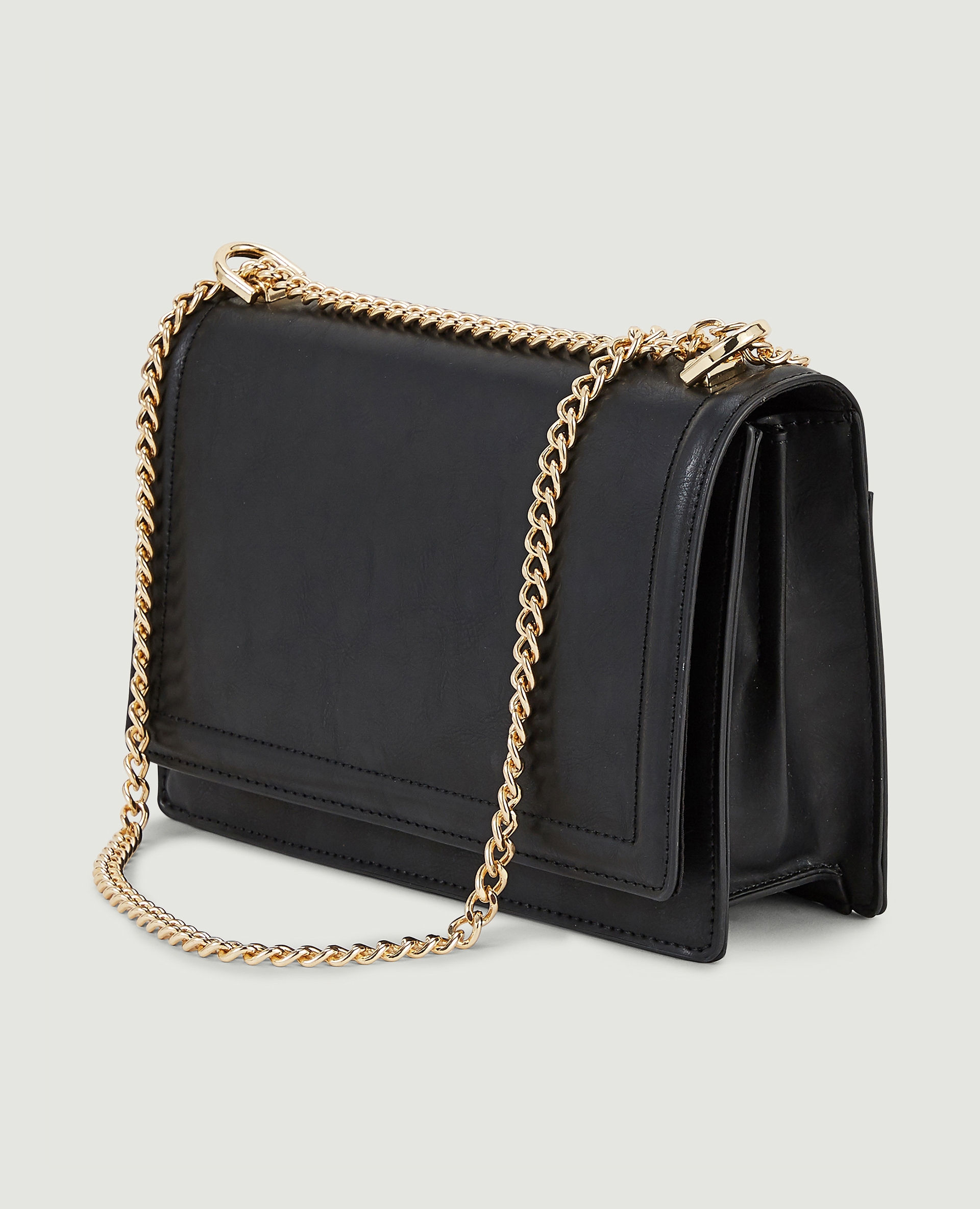 Sac rigide avec chaines noir - Pimkie