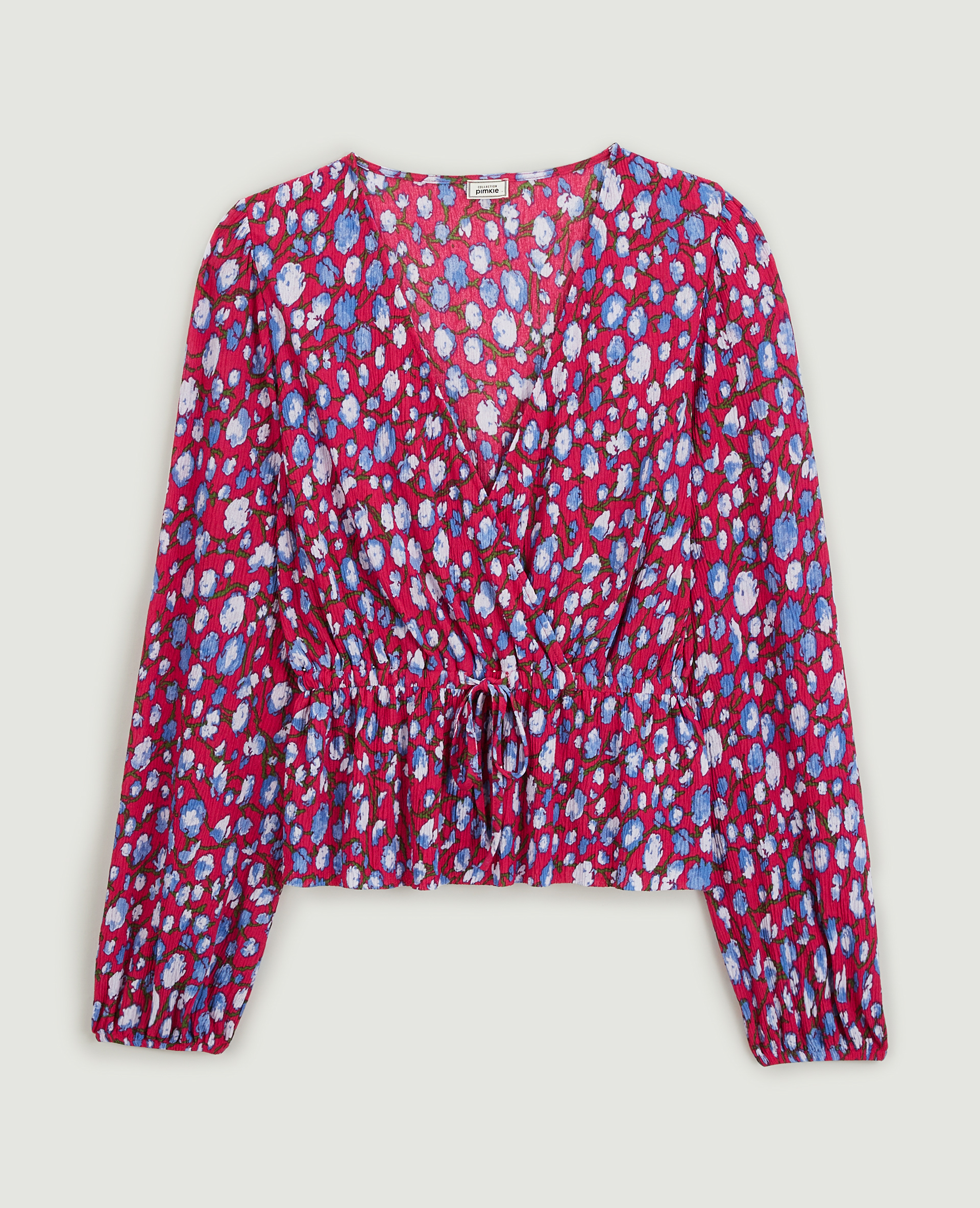 Blouse en tissu fluide rose fuchsia - Pimkie
