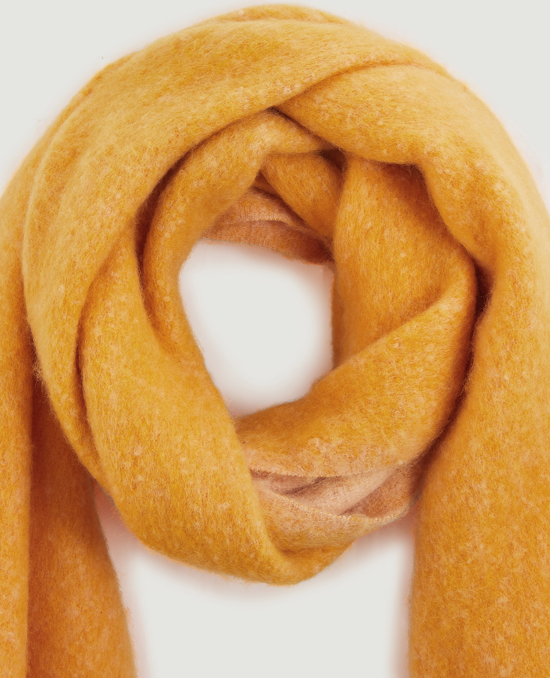Grande écharpe avec franges orange - Pimkie