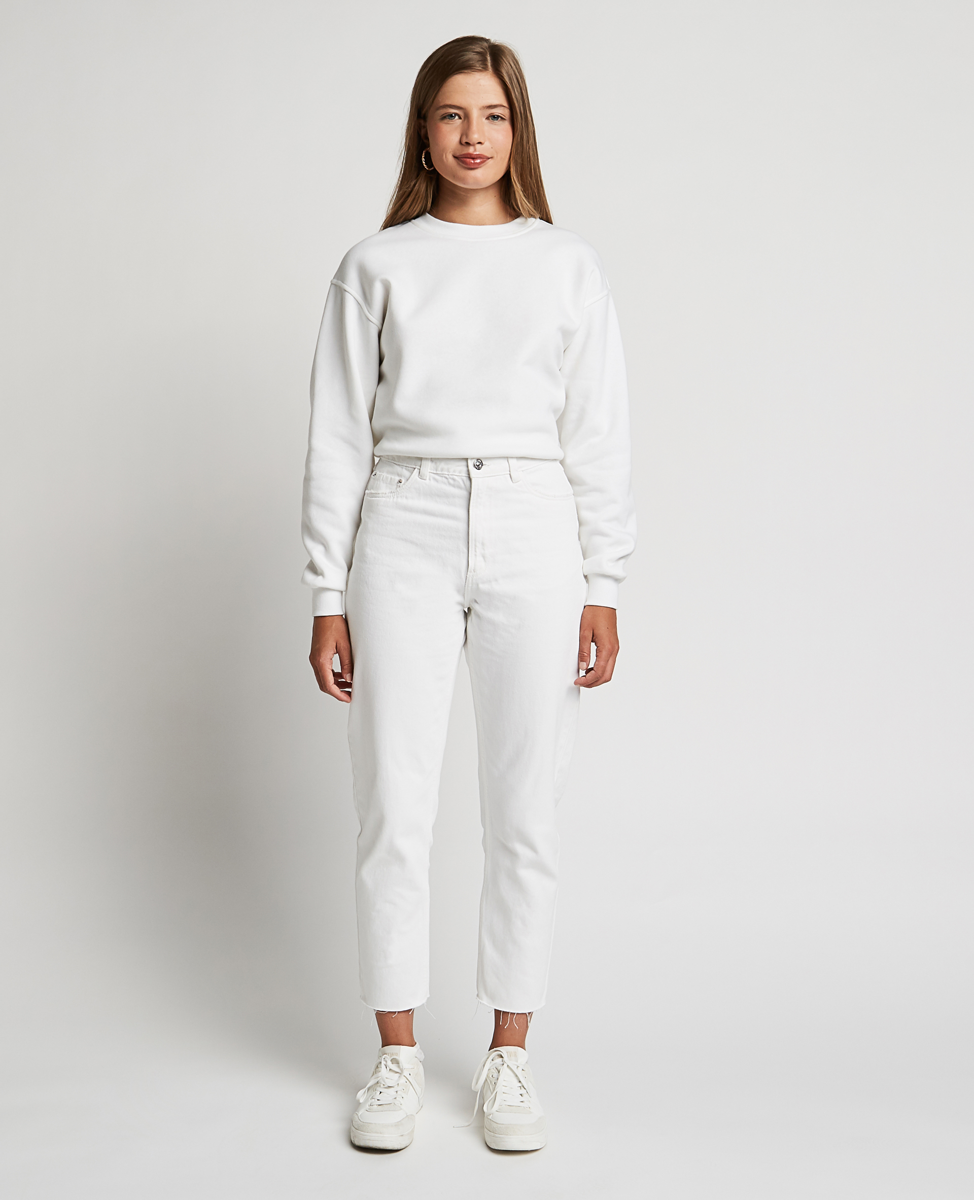 Jean straight taille haute blanc - Pimkie