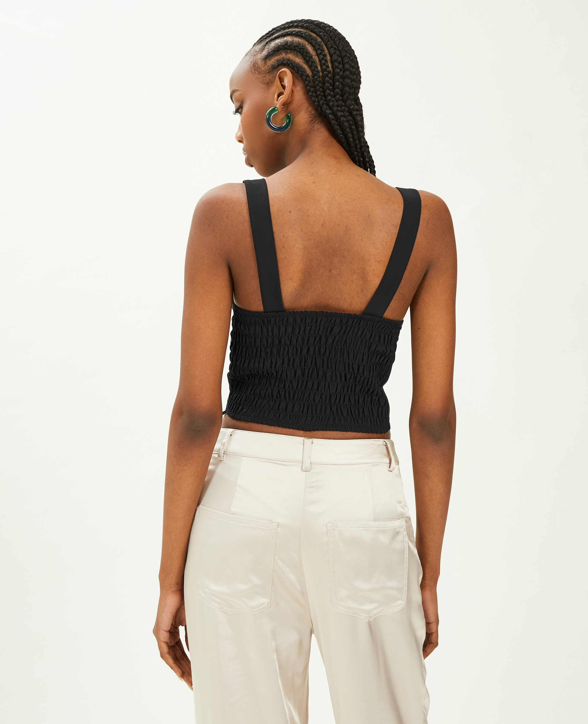 Top brassière larges bretelles noir - Pimkie