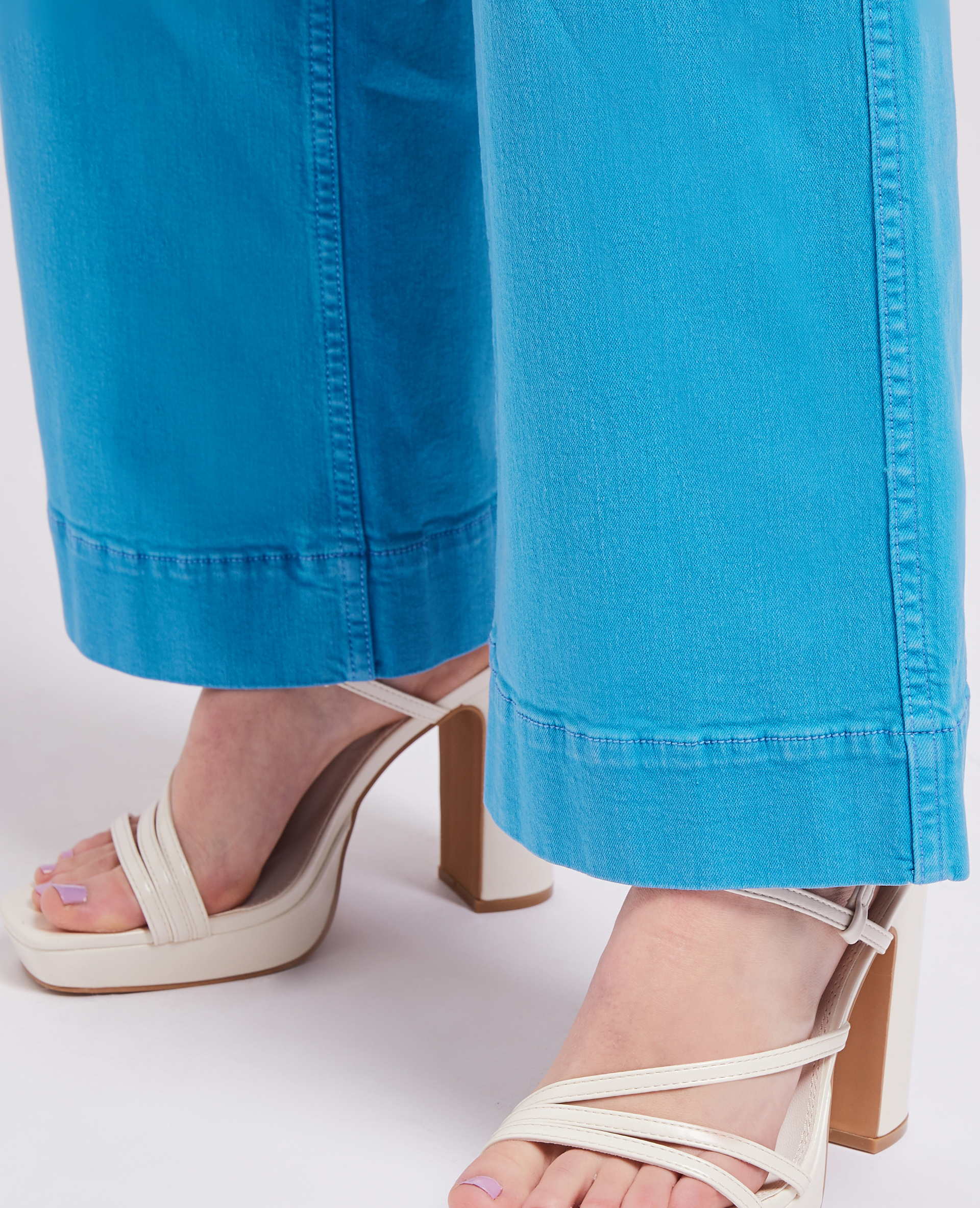 Jean large uni bleu - Pimkie