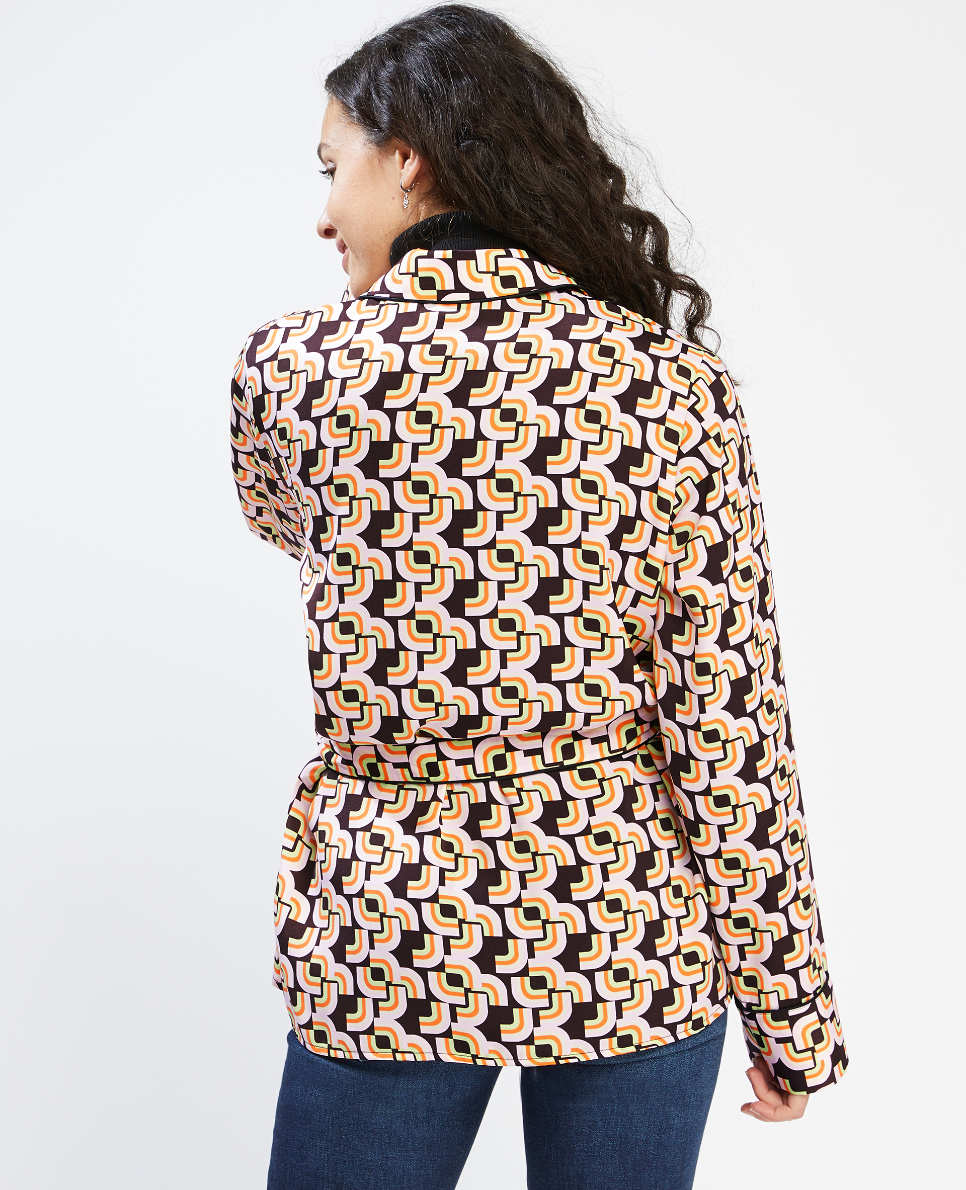 Chemise à nouer orange - Pimkie