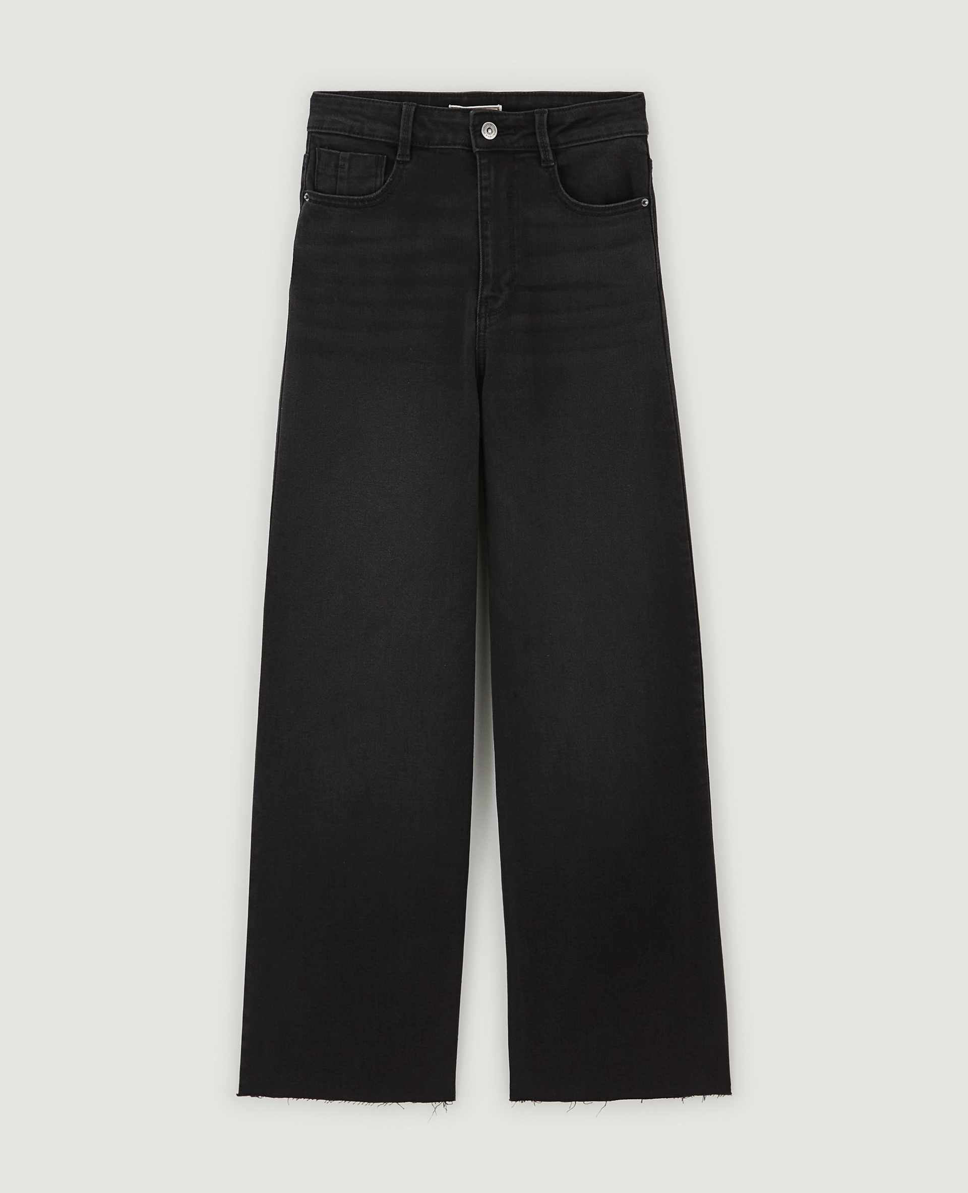 Jean wide taille haute noir - Pimkie