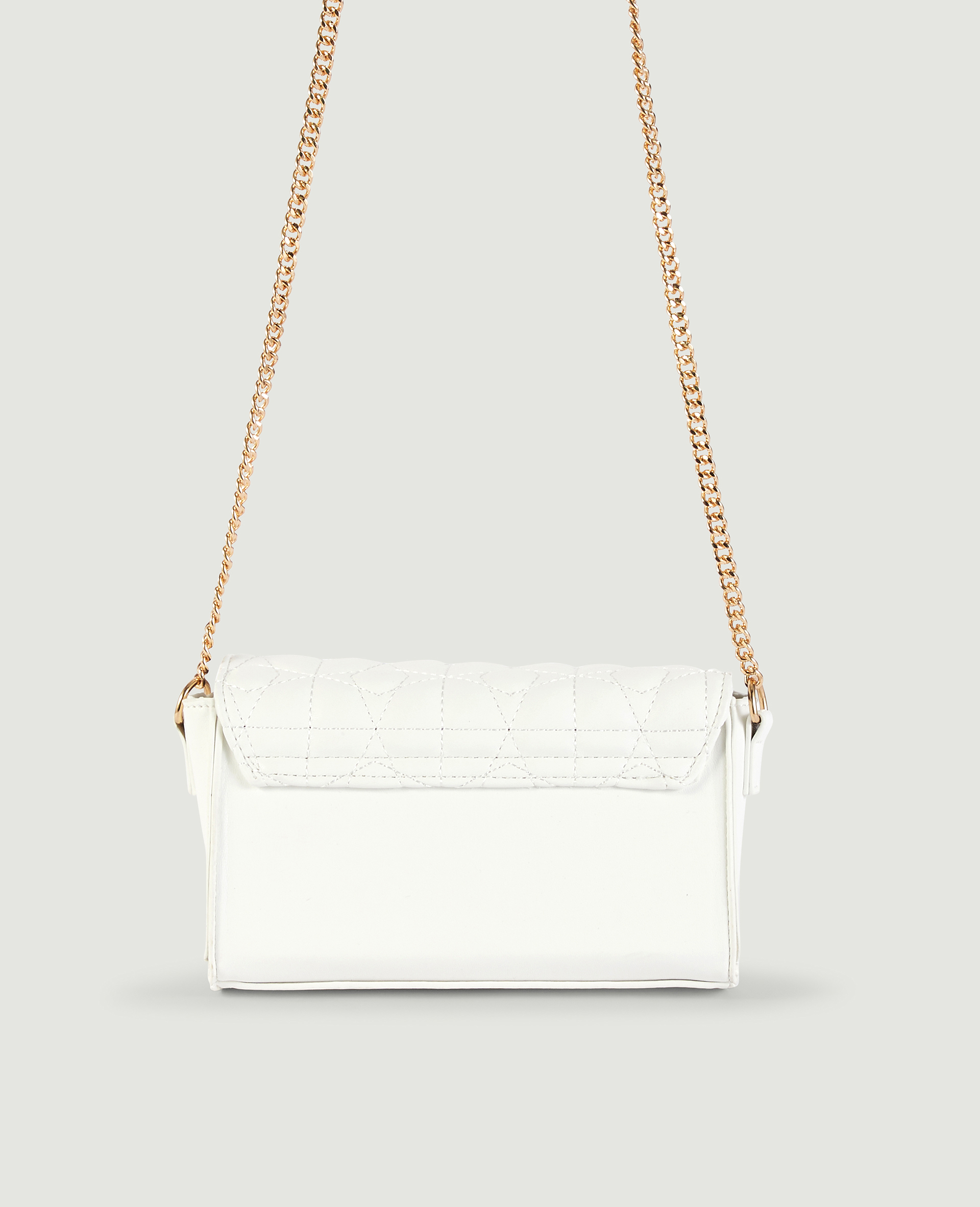Sac boxy matelassé blanc - Pimkie