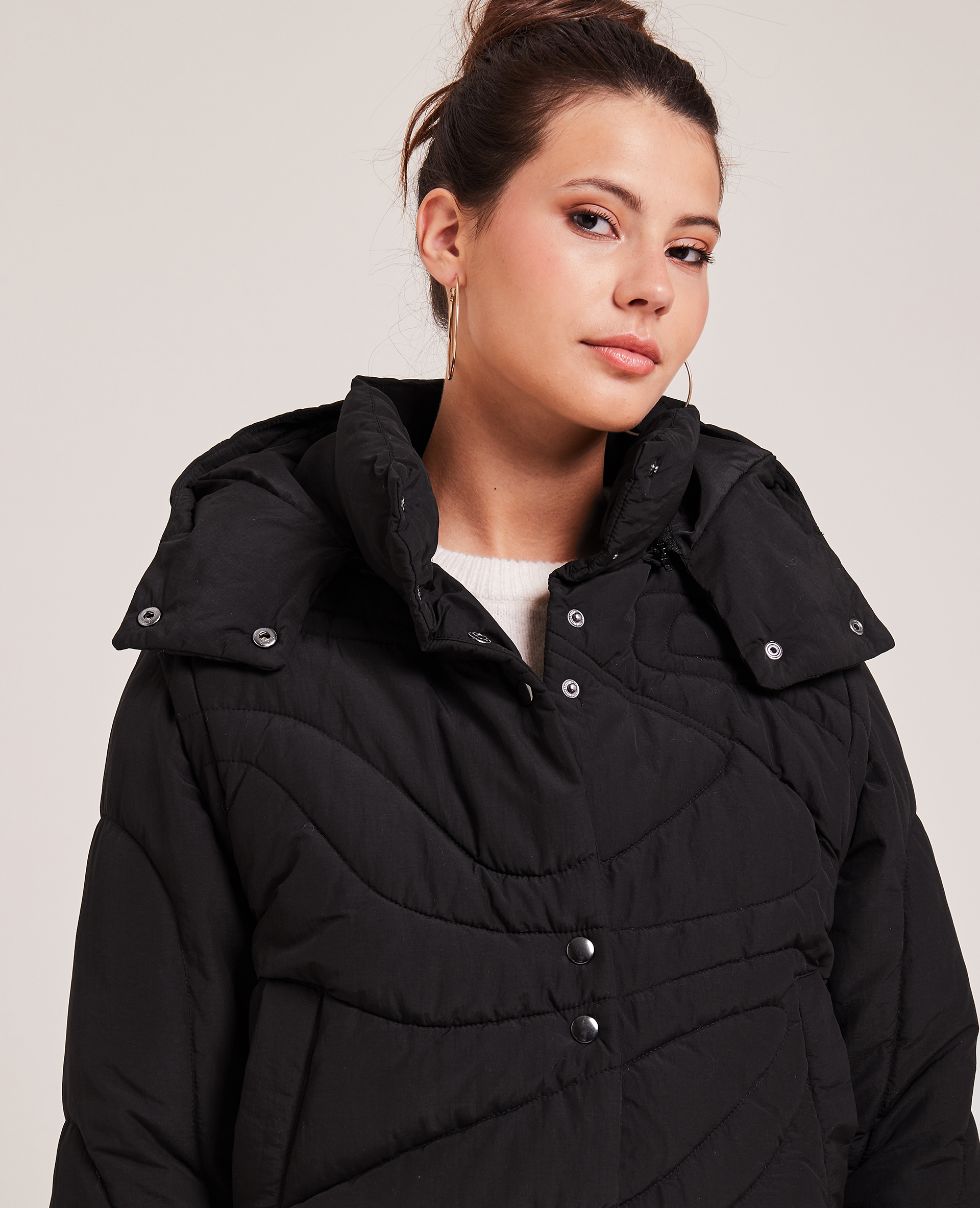 Doudoune matelassage wavy noir - Pimkie