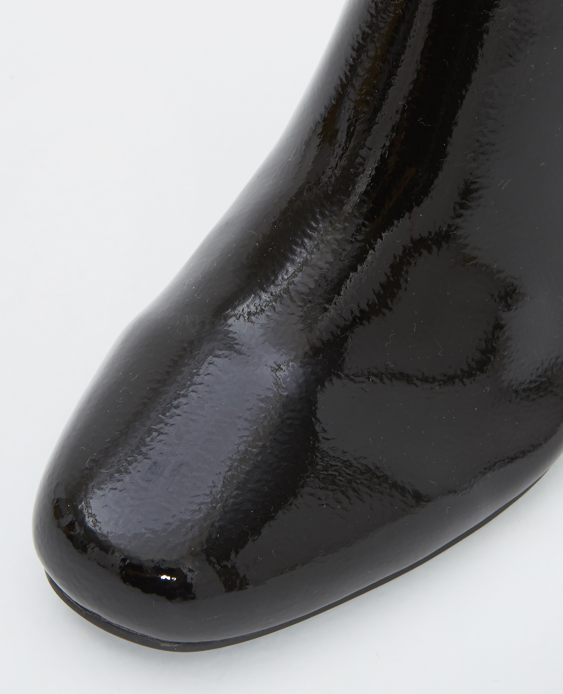 Bottines vernies à talons noir - Pimkie