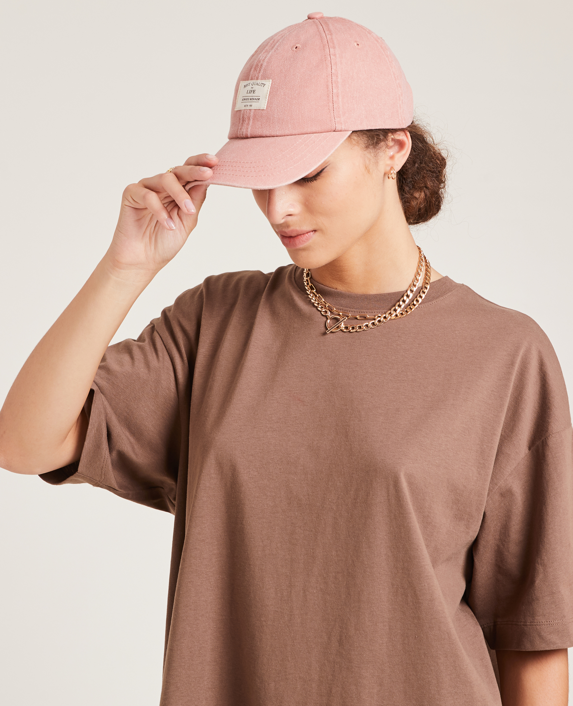 Casquette en toile rose - Pimkie
