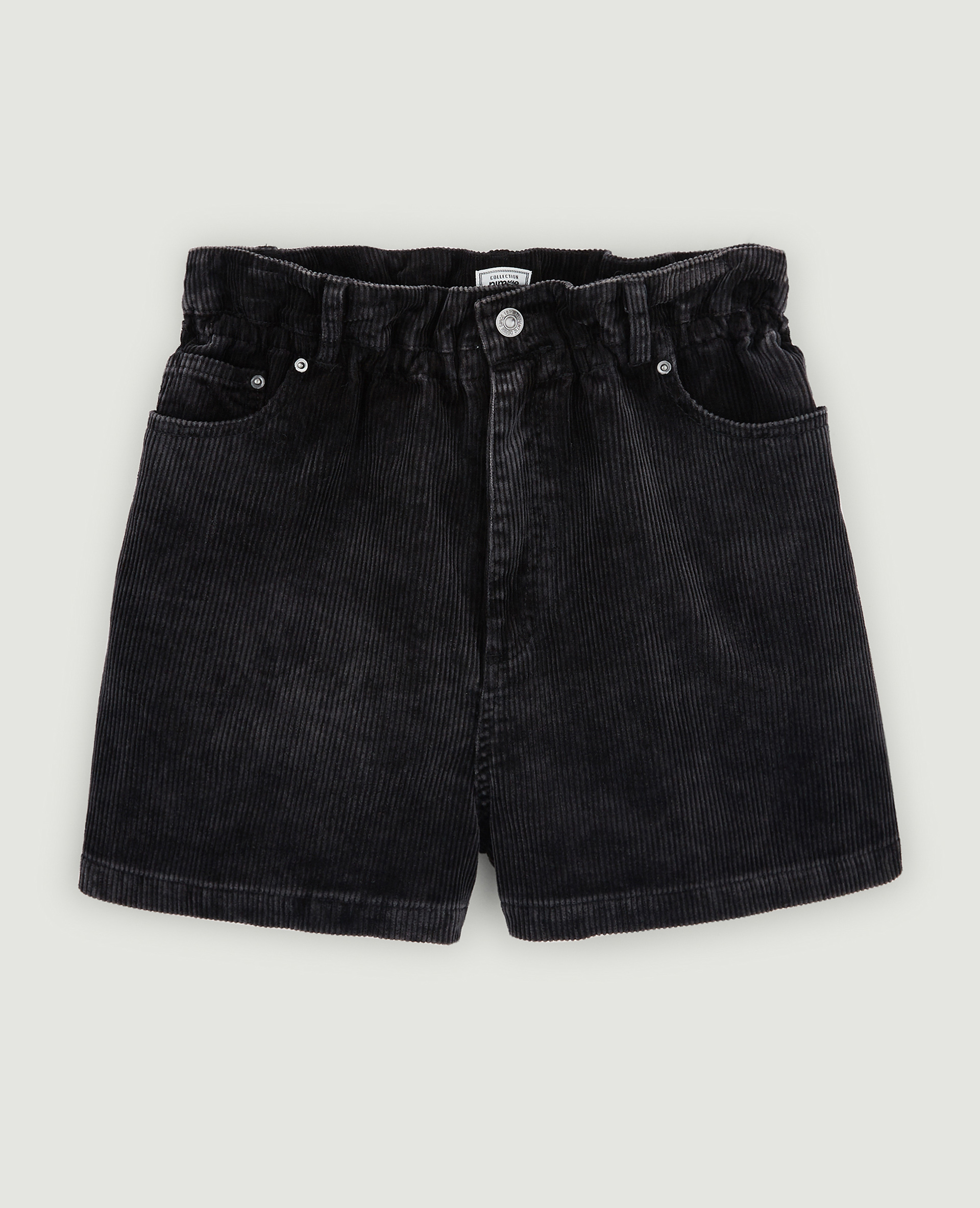 Short en velours côtelé noir - Pimkie