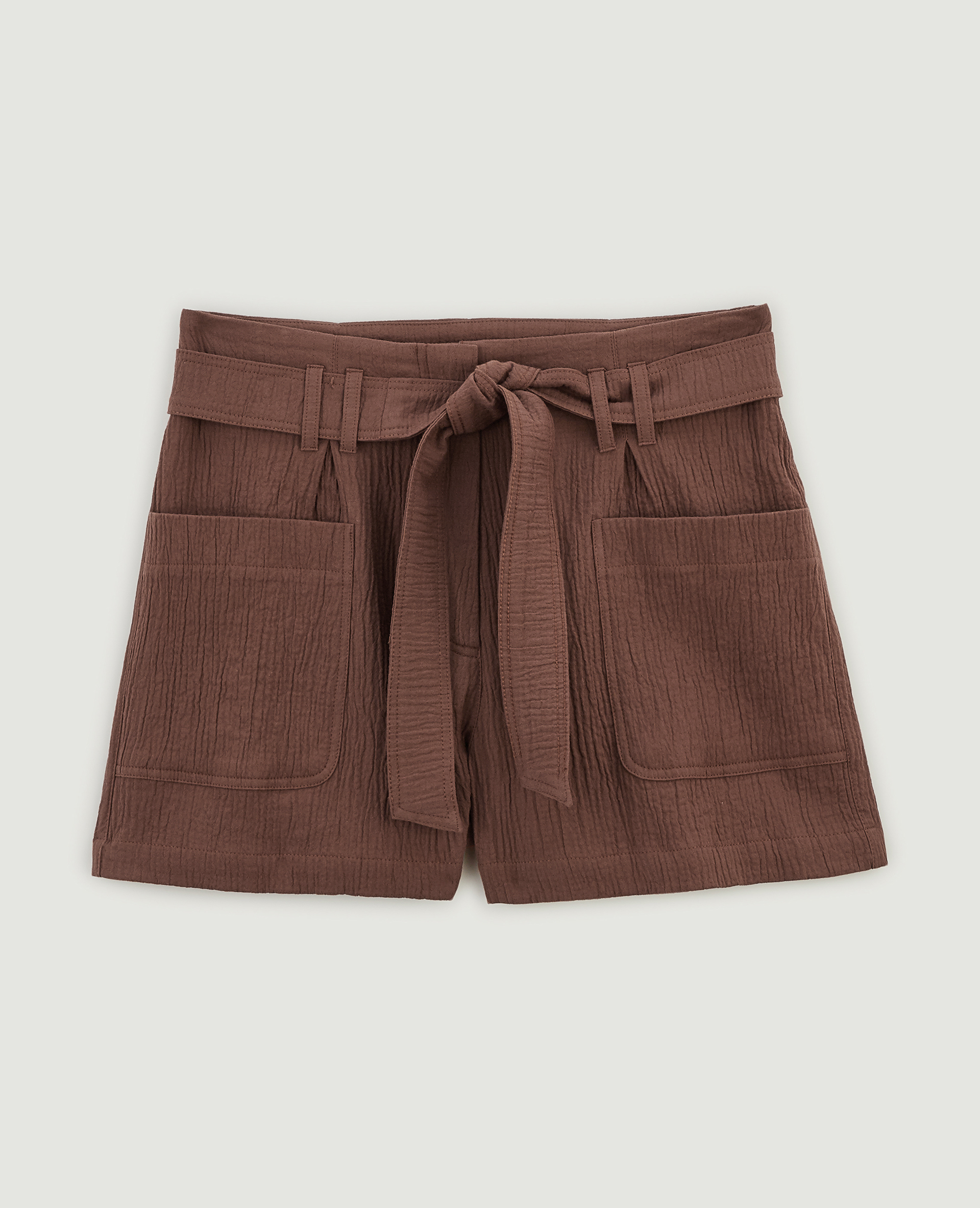 Short avec ceinture marron - Pimkie