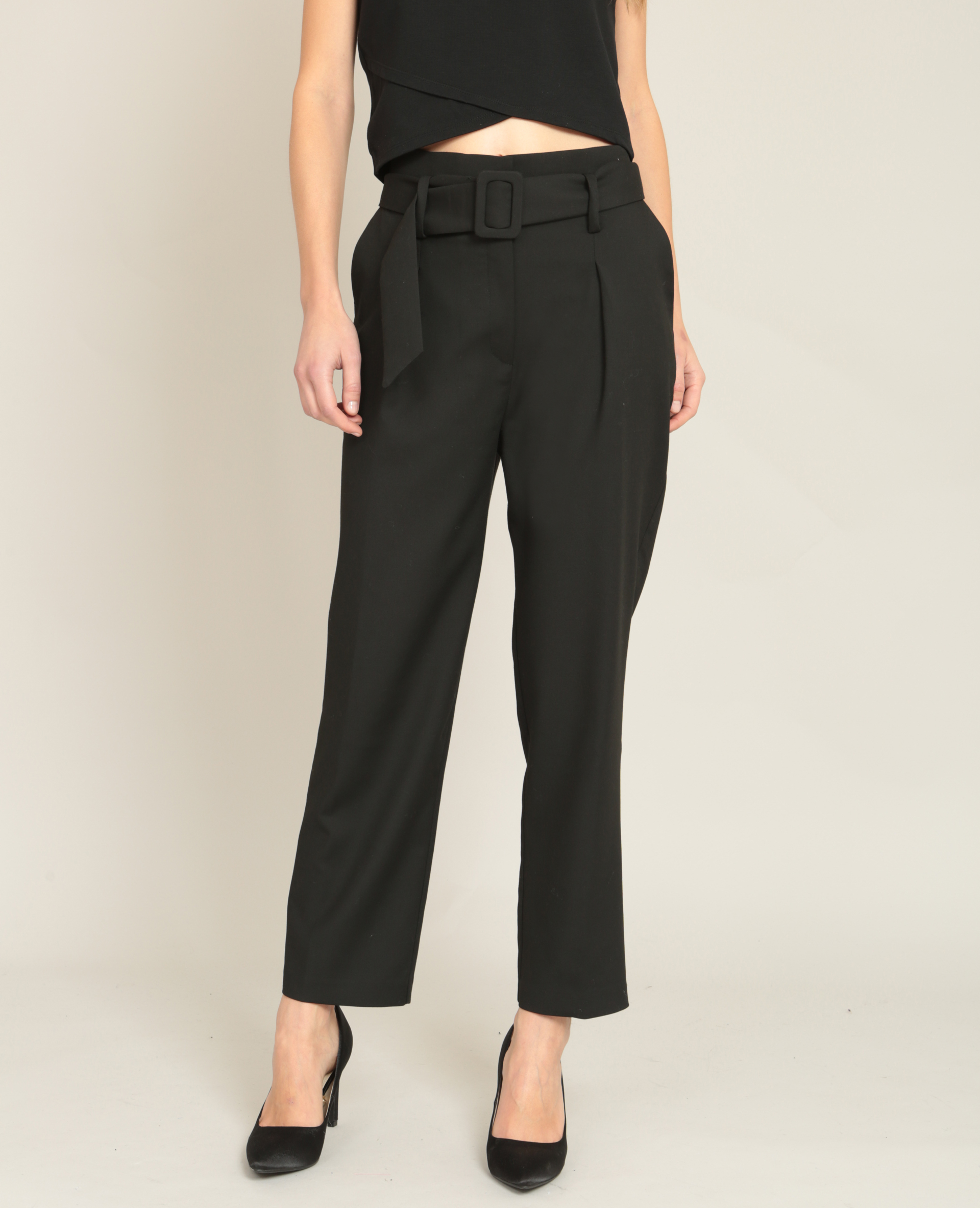 Pantalon carotte noir - Pimkie