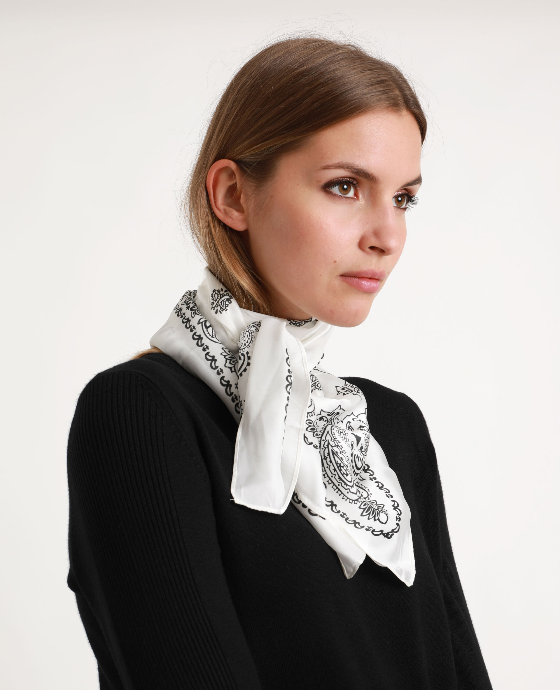 Foulard bandana blanc - 917295900I08 | Pimkie