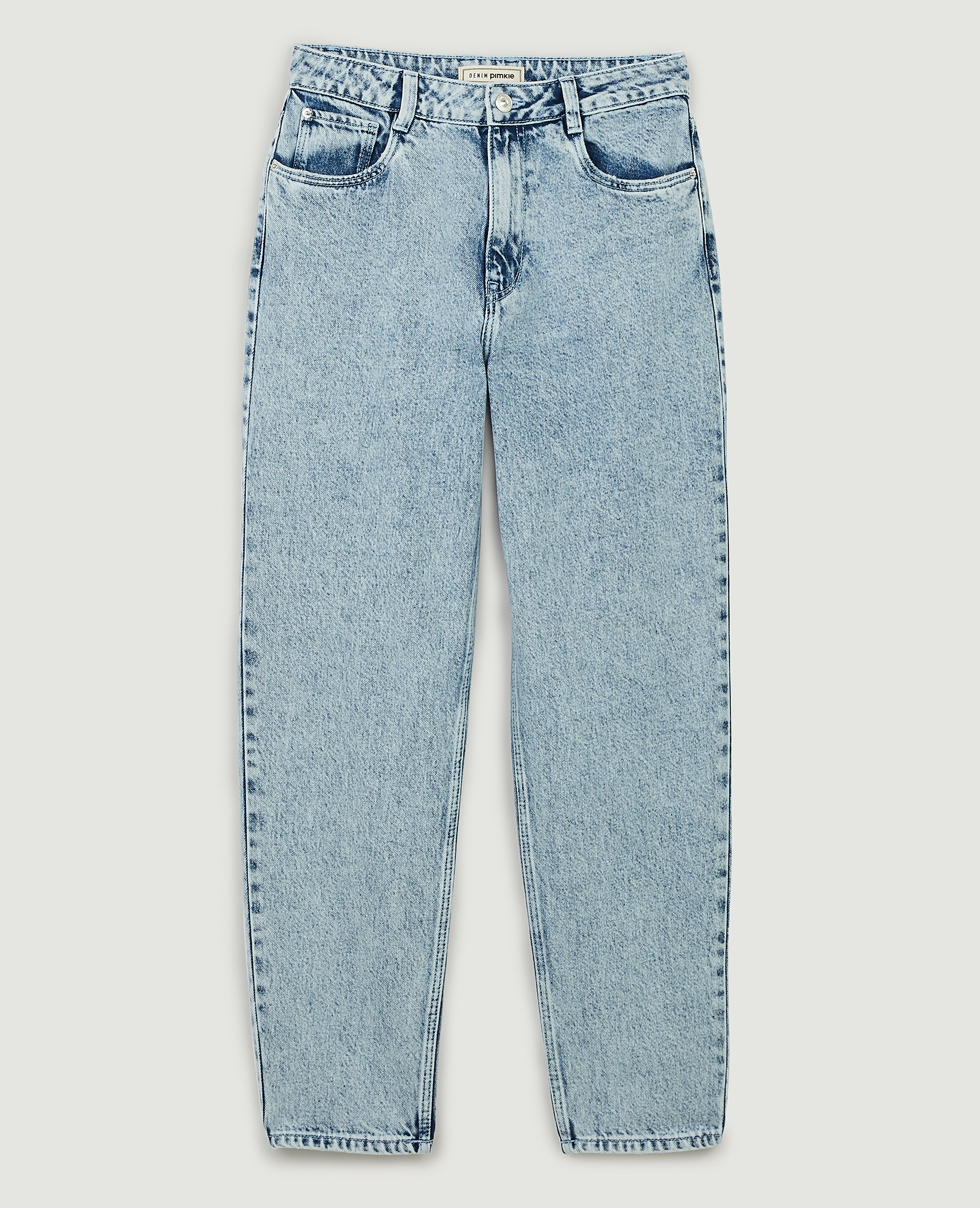 Jean mom taille haute bleu clair - Pimkie