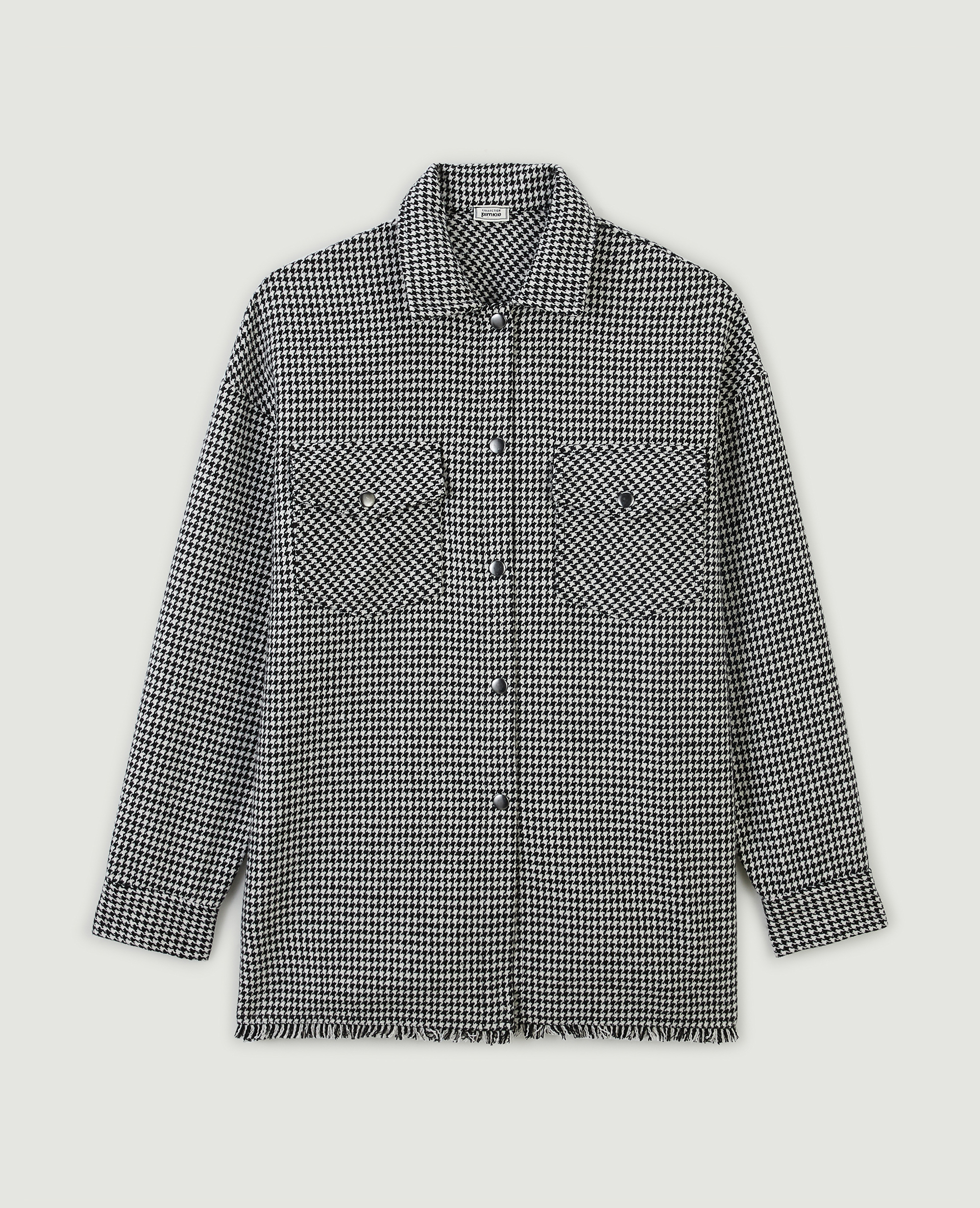 Surchemise en tweed noir - Pimkie