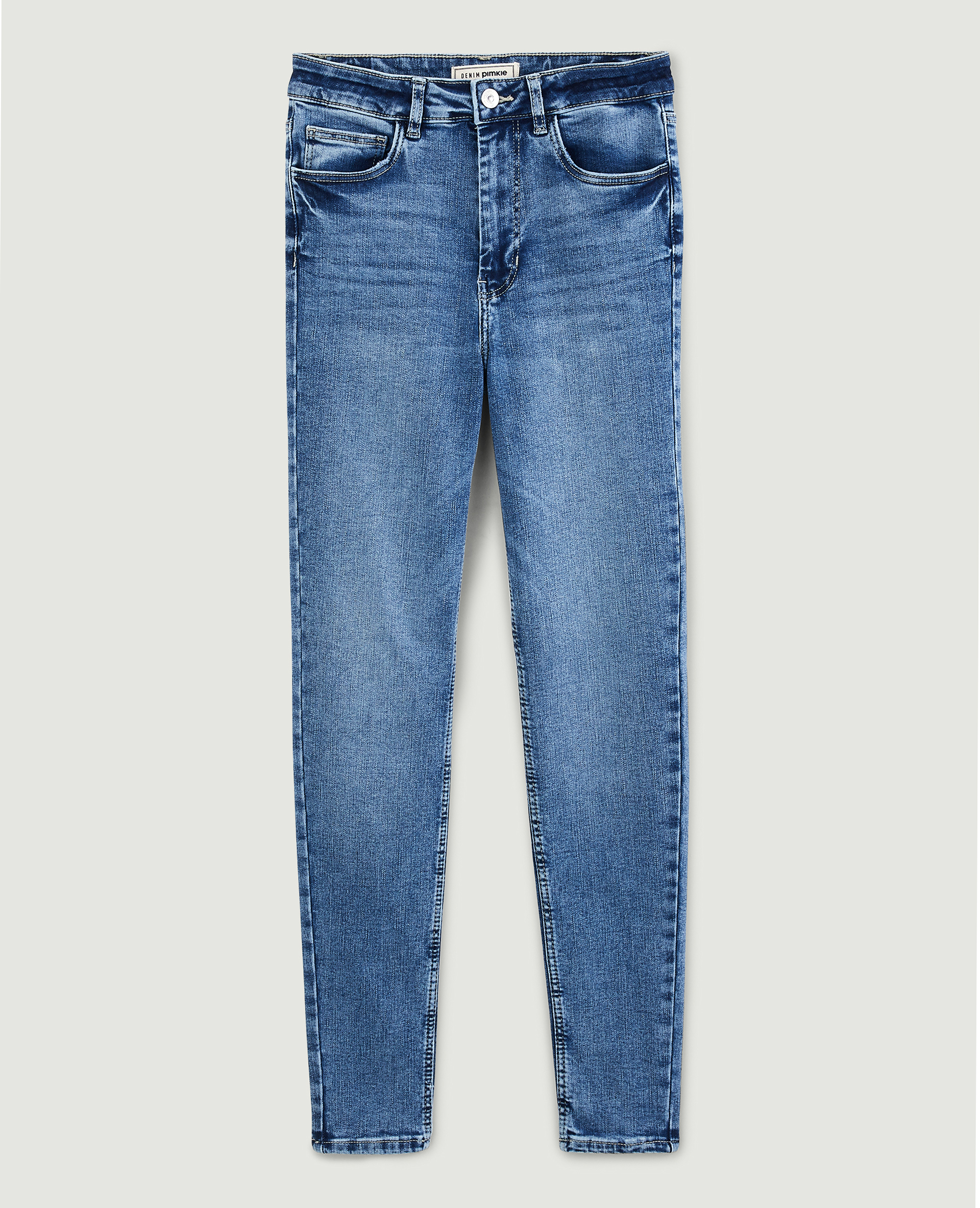 Jean skinny taille haute bleu denim - Pimkie