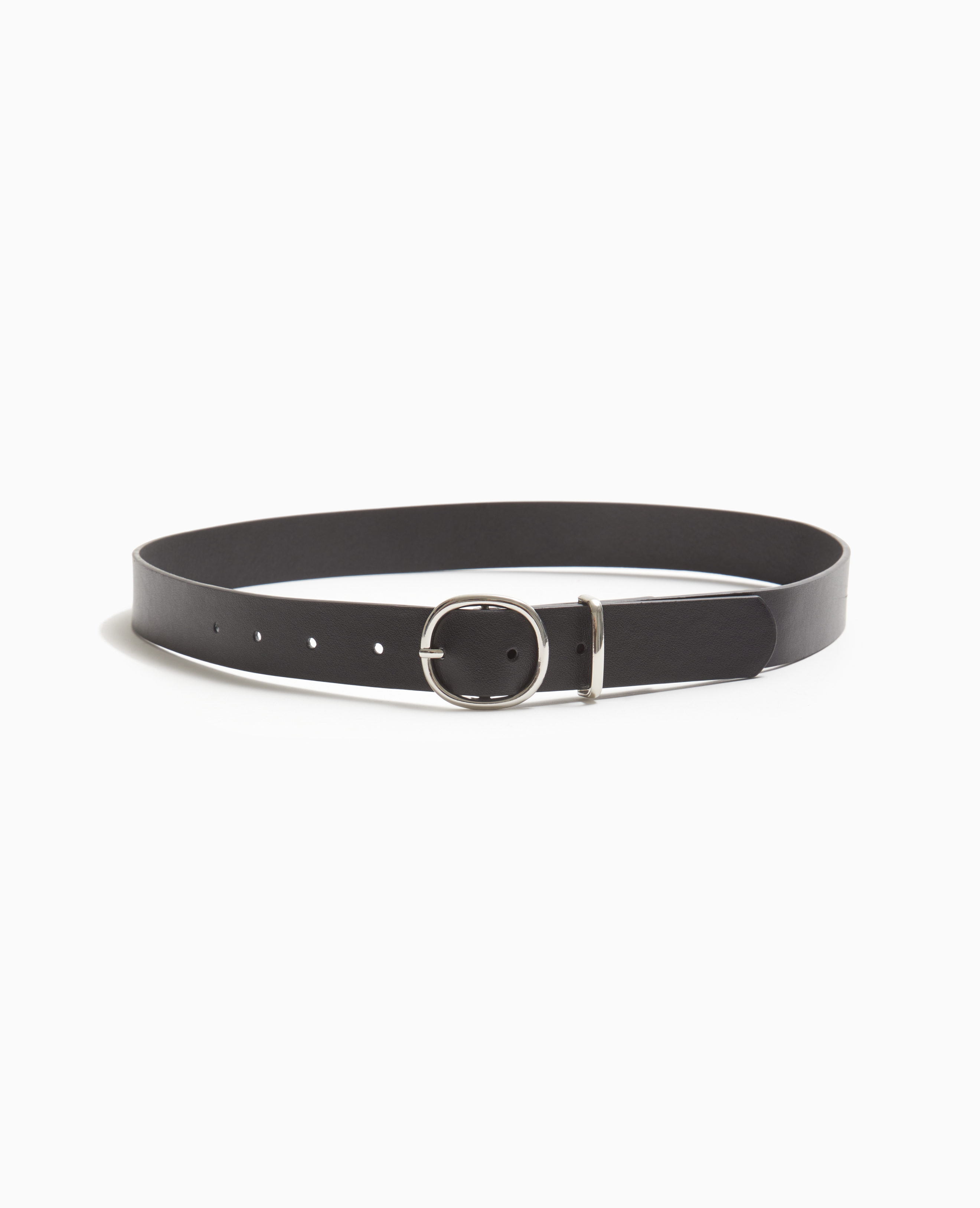 Ceinture boucle ovale noir - Pimkie