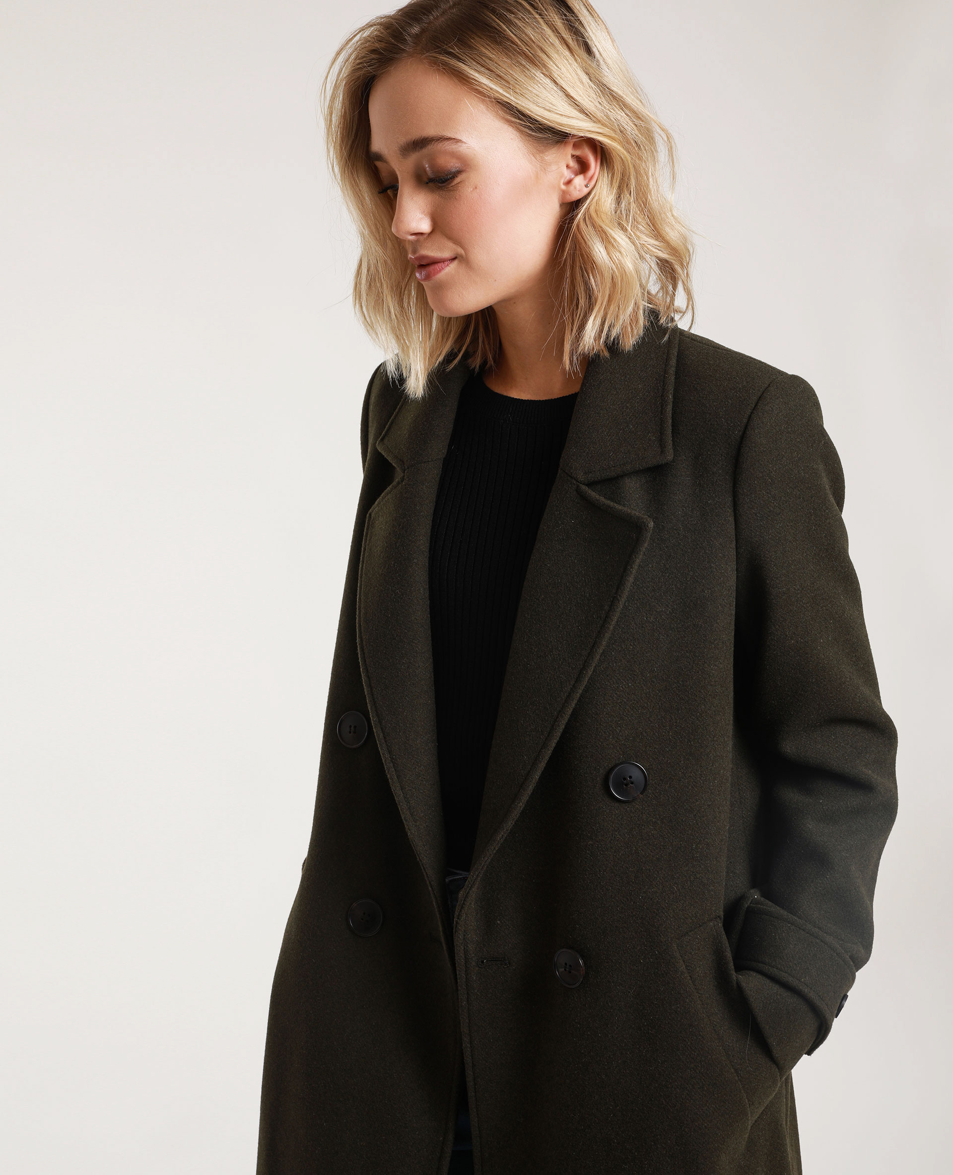 manteau avec laine