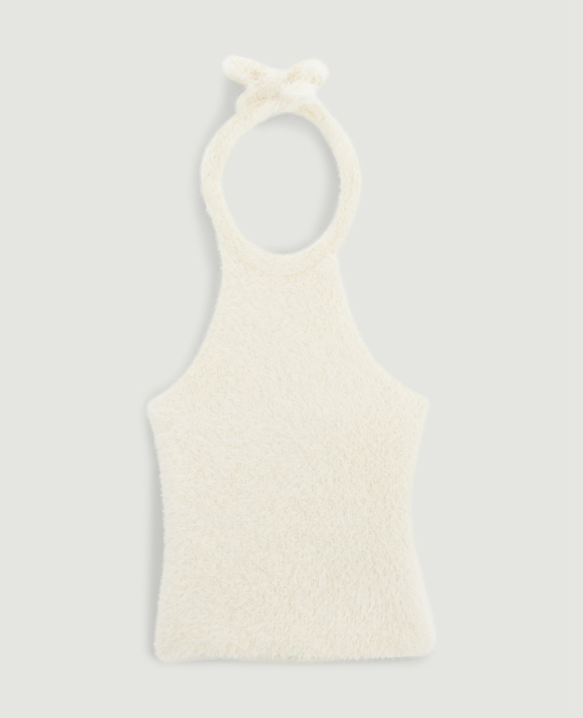 Top dos-nu en maille poilue blanc - Pimkie