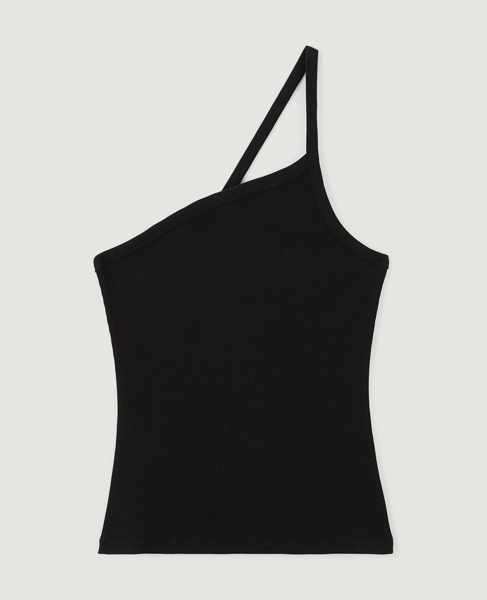 Top asymétrique 1 bretelle noir - Pimkie