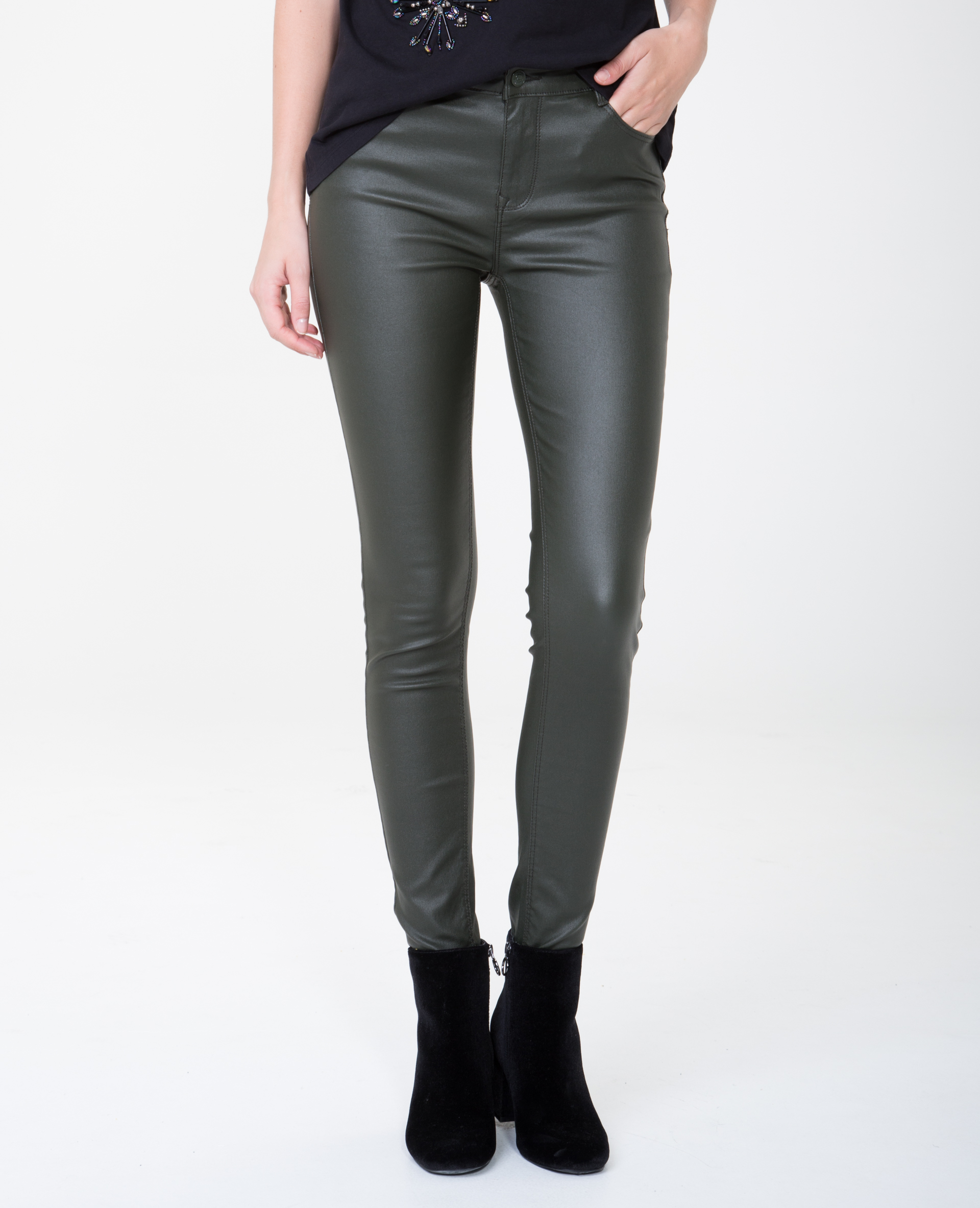 Pantalon hotsell enduit vert
