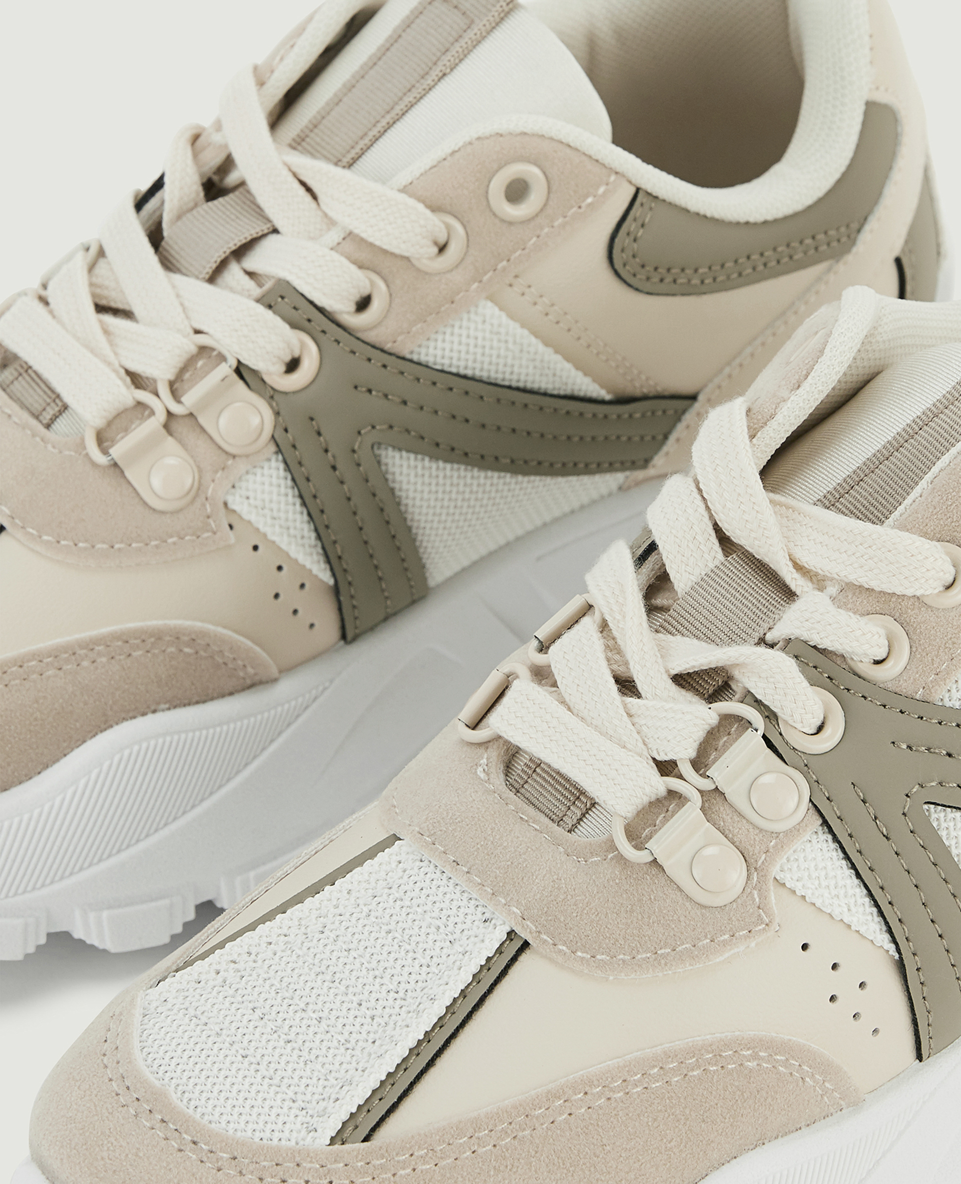 Sneakers semelles crantées blanc - Pimkie