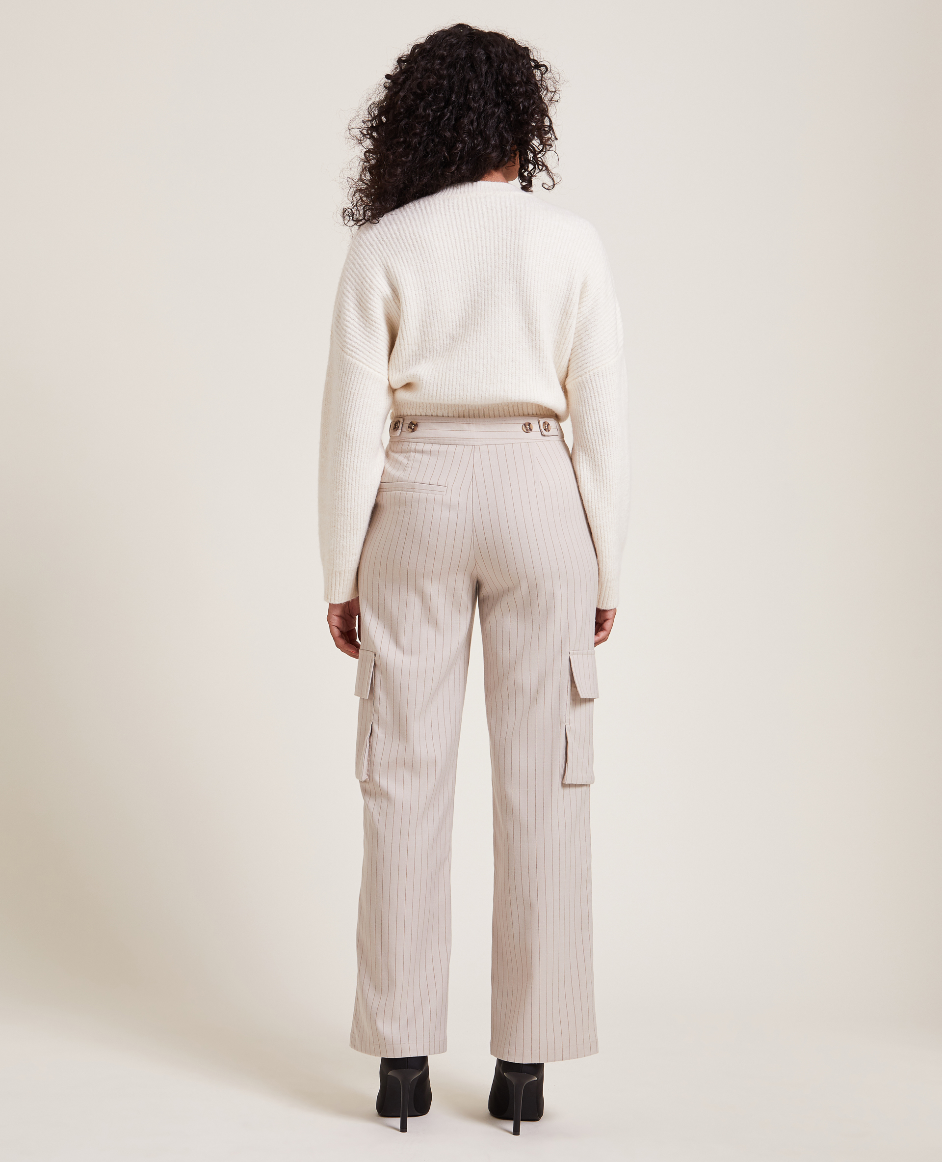 Pantalon large cargo beige - Pimkie
