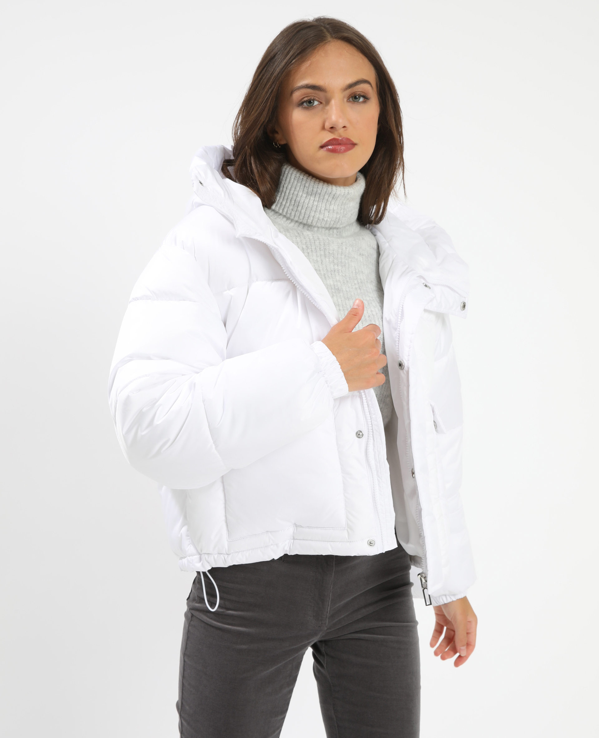 Doudoune a capuche oversize