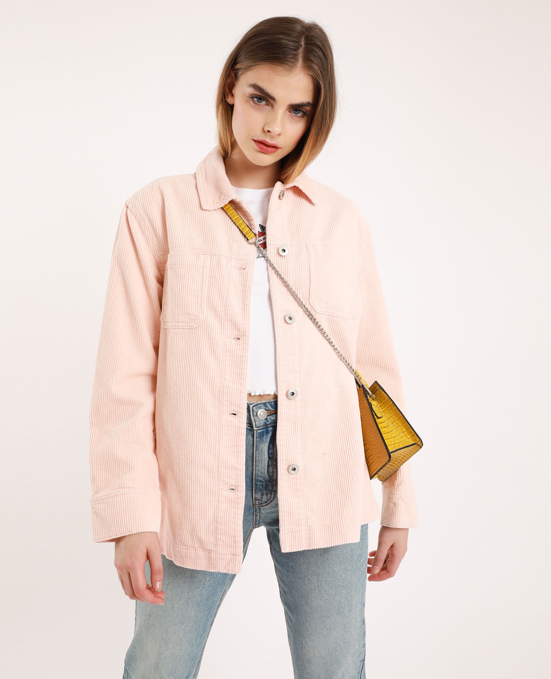 Chemise velours best sale rose femme
