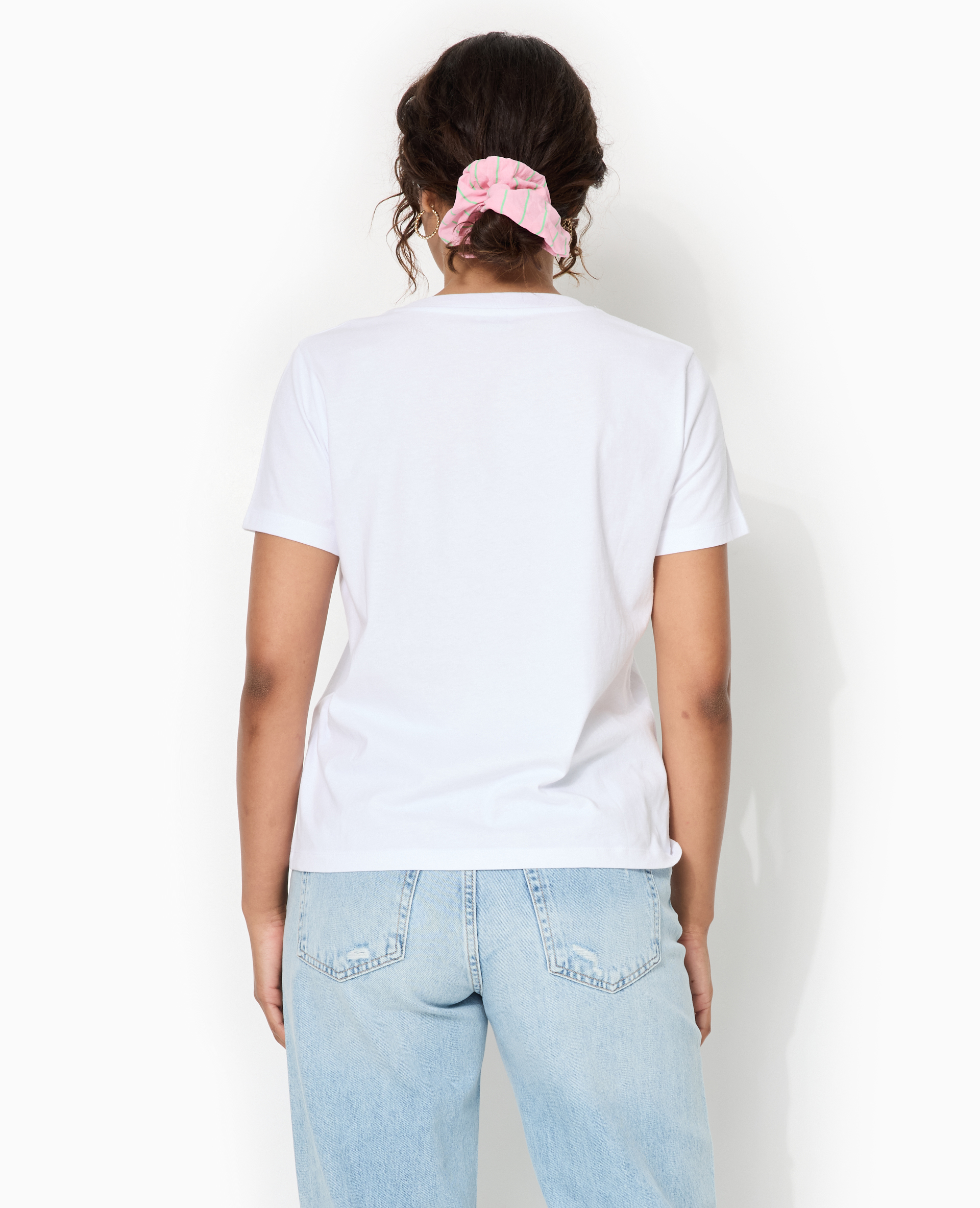 T-shirt basique col rond blanc - Pimkie