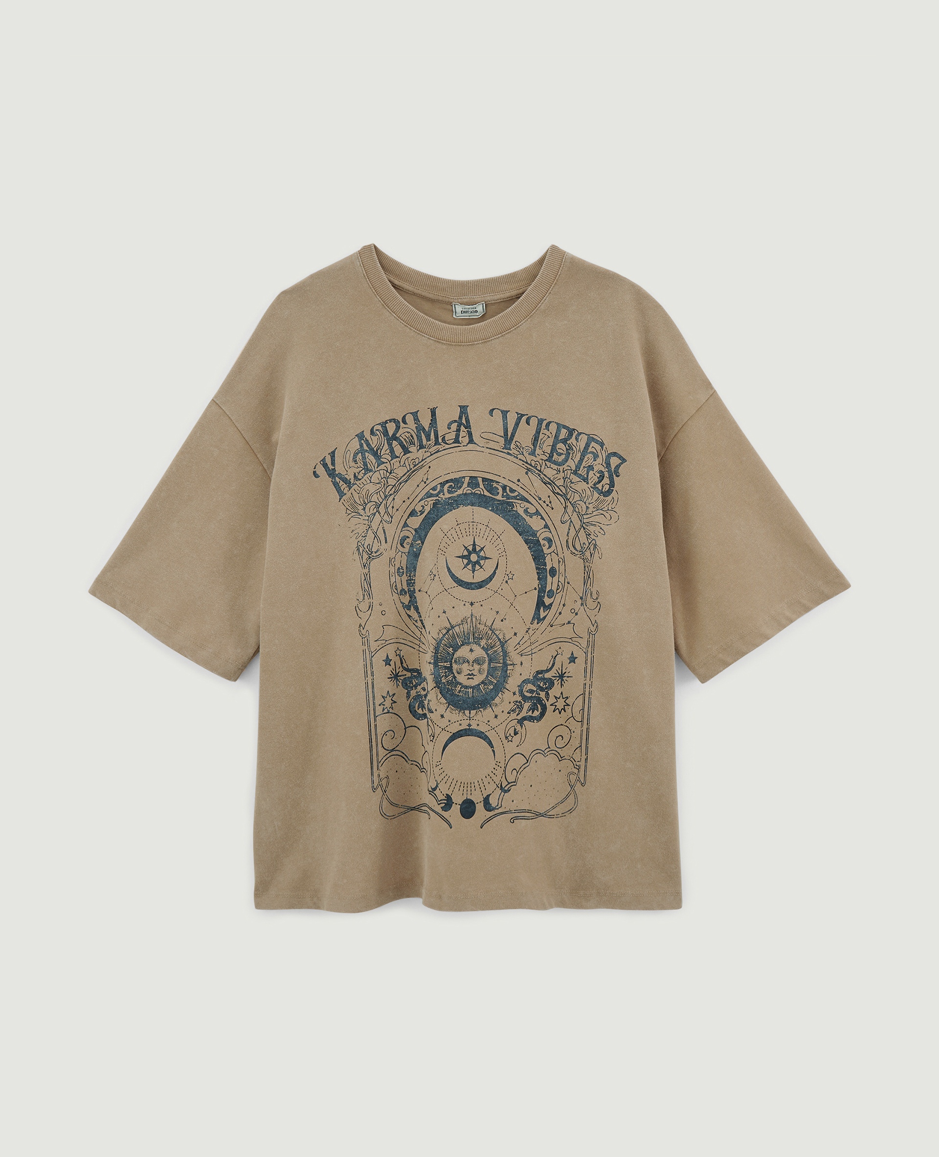 T-shirt imprimé oversize camel - Pimkie