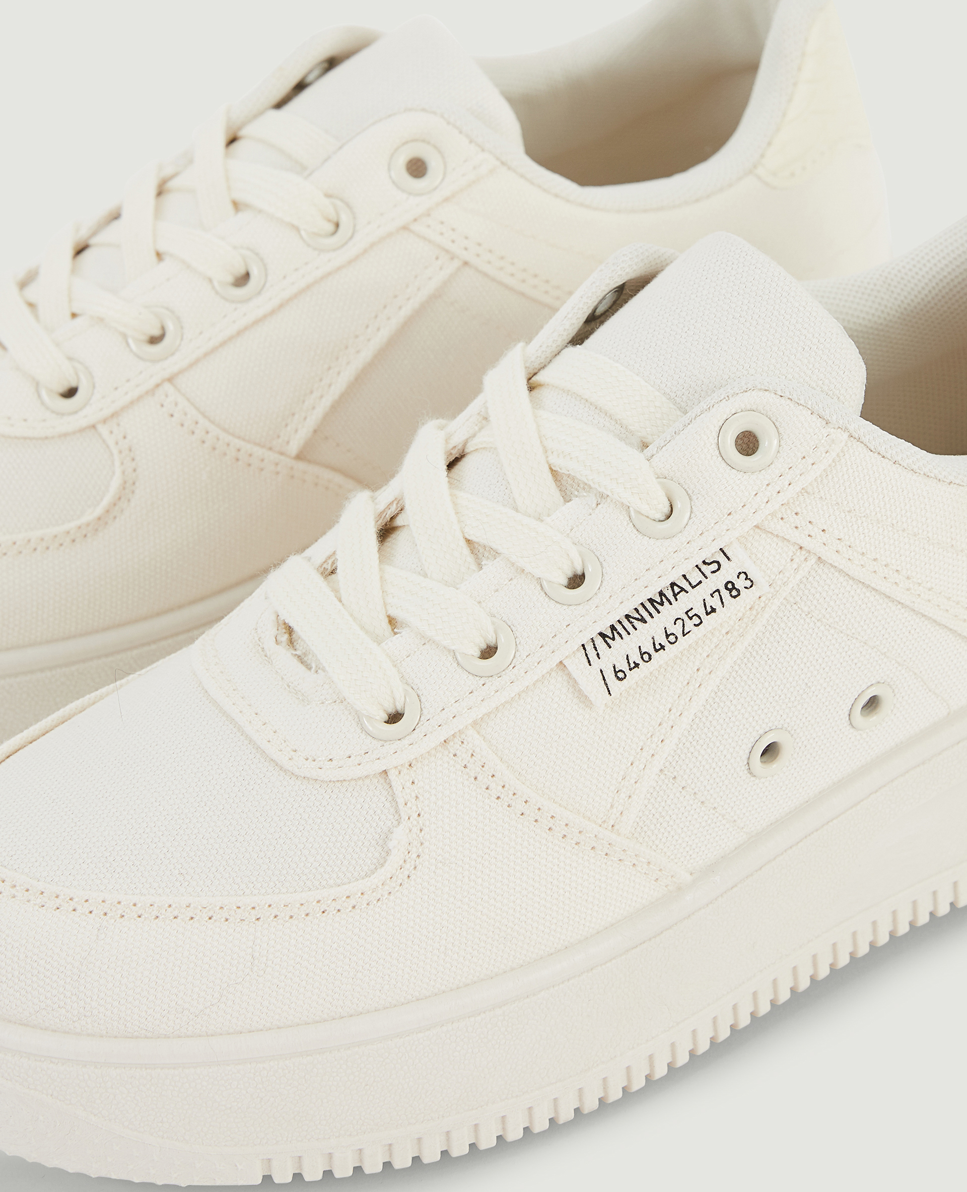 Sneakers en toile blanc - Pimkie