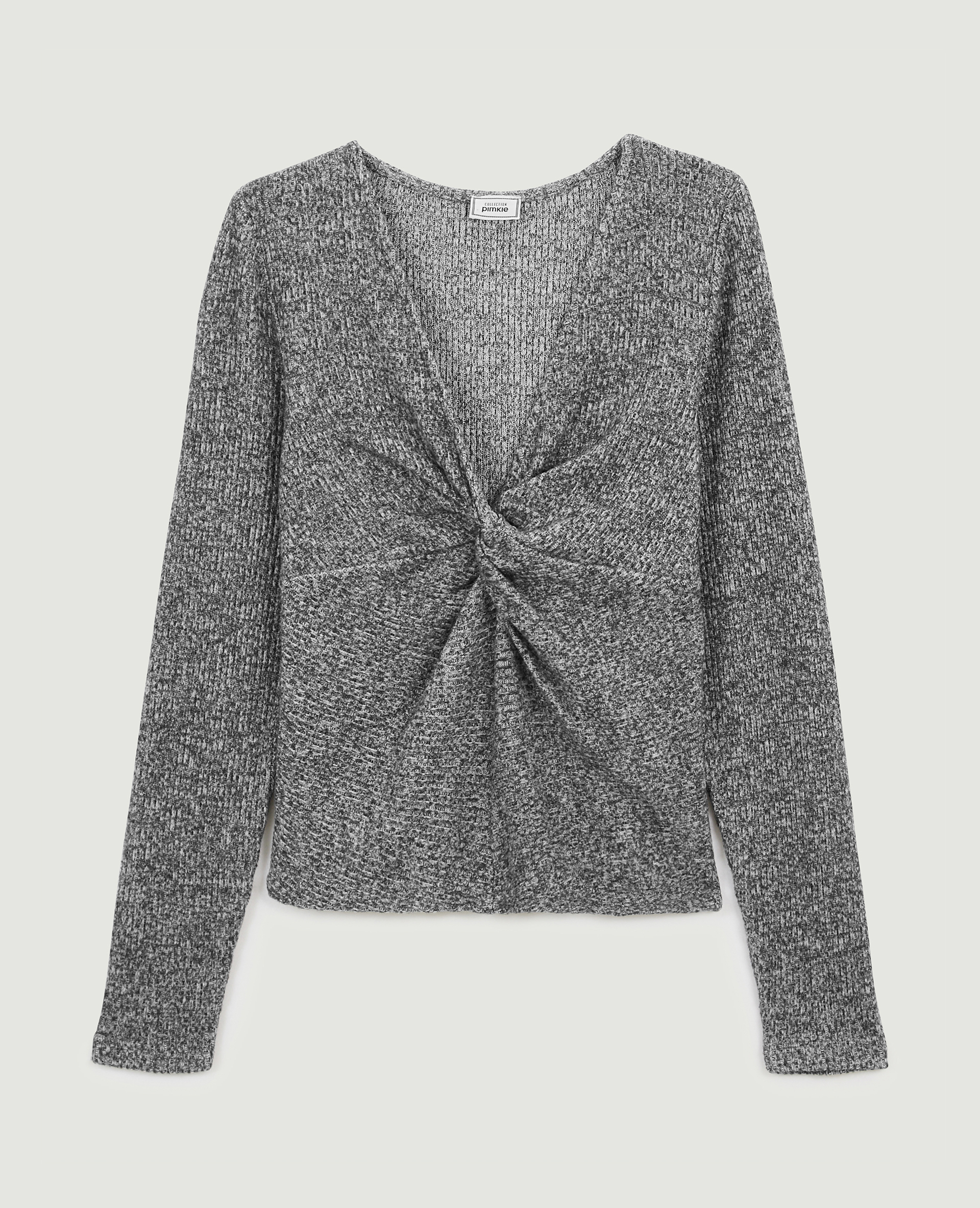 T-shirt manches longues toucher doux gris - Pimkie